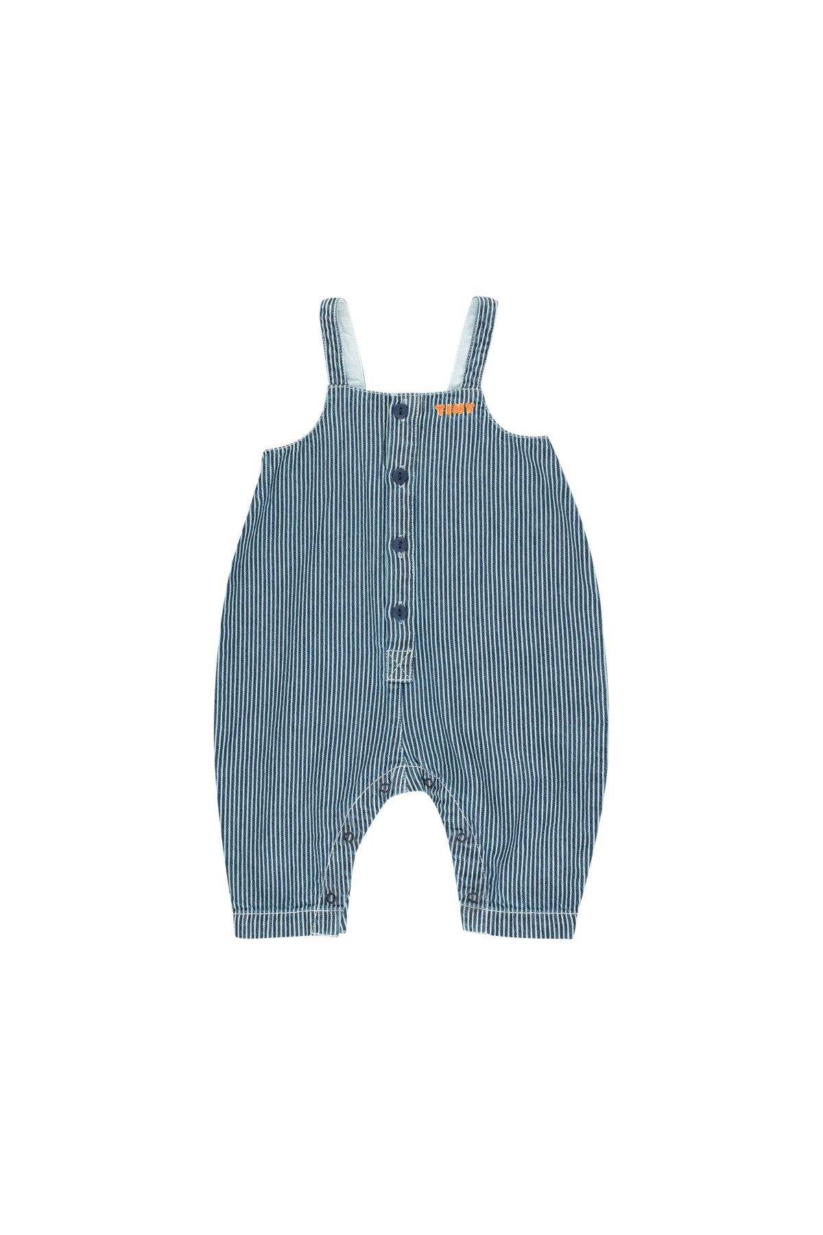 Baby Boys & Girls Stripe Denim Cotton One Piece Romper