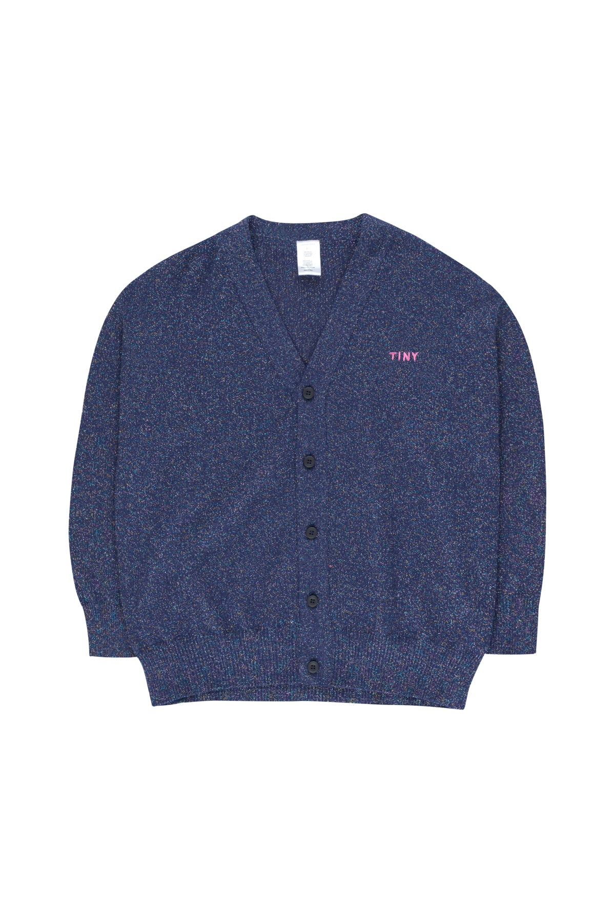 Boys & Girls Light Navy Shiny Cardigan