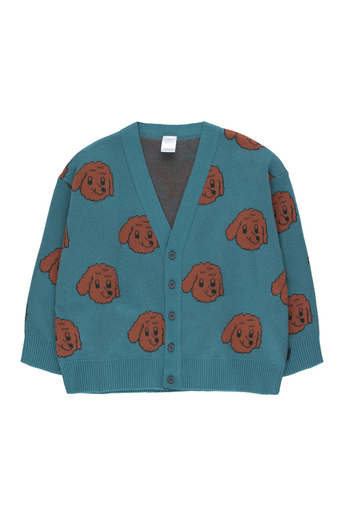 Boys & Girls Sea Blue Dog Cardigan
