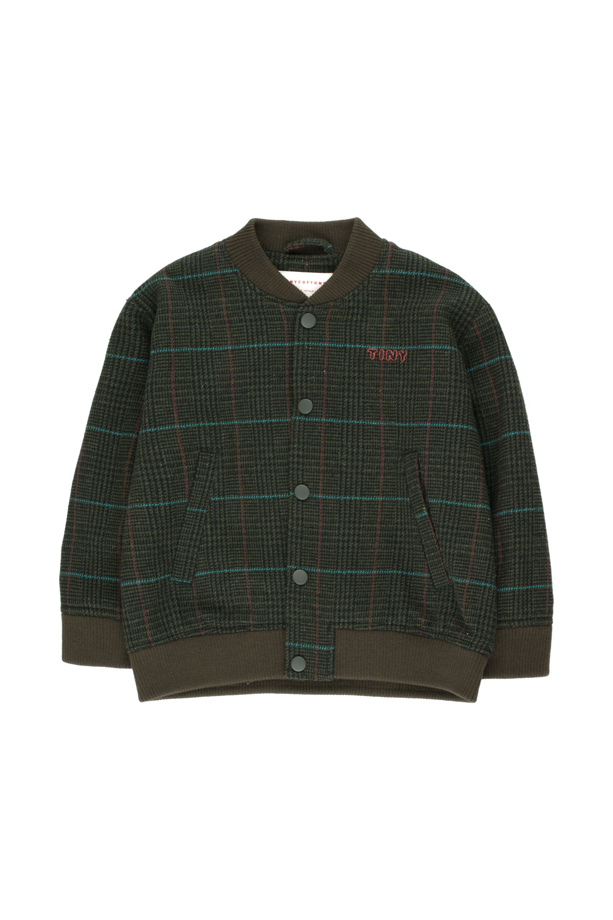 Boys & Girls Multicolor Tweed Bomber Jacket