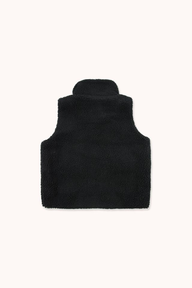Boys & Girls Black Dog Sherpa Vest