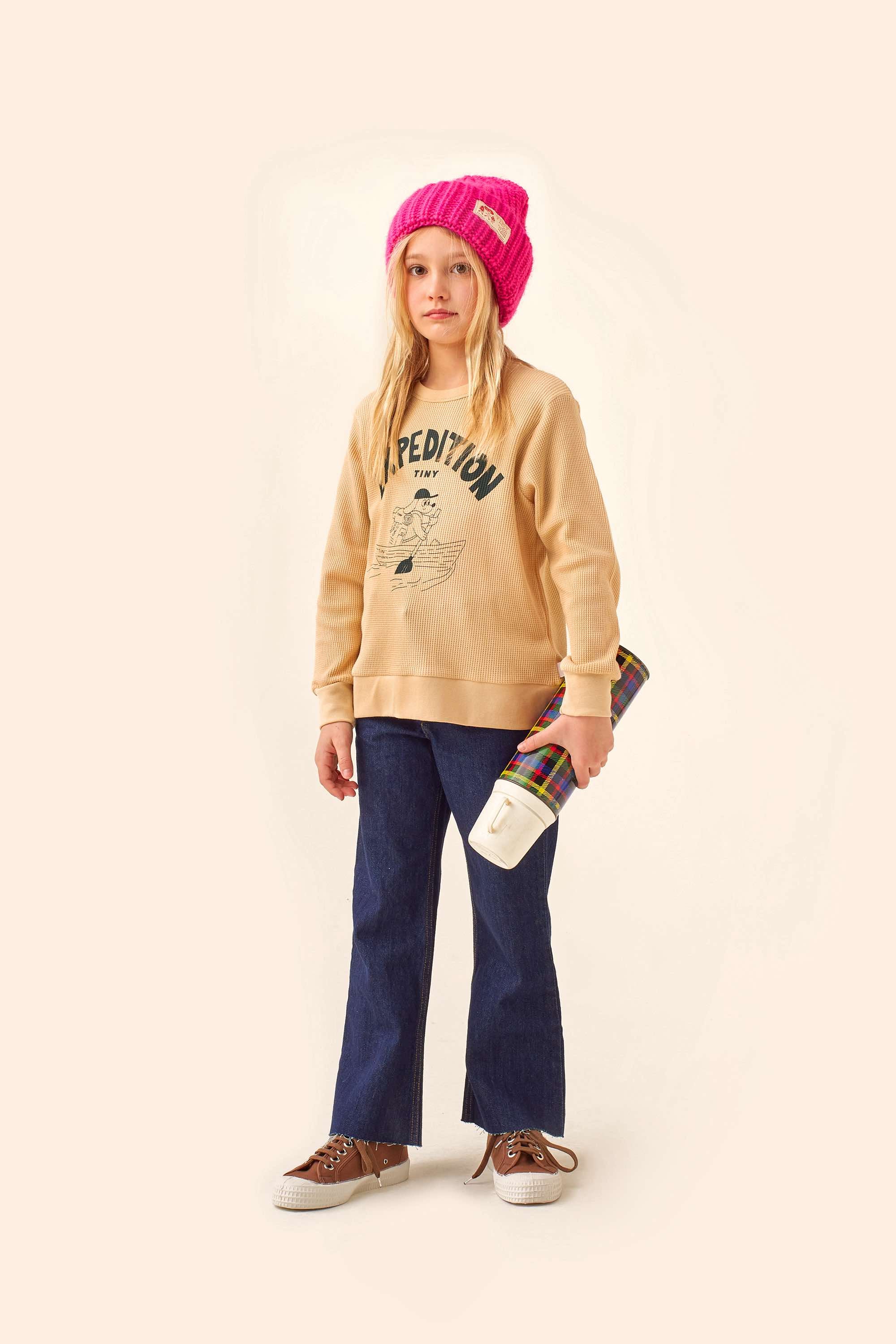 Boys & Girls Yellow Logo Sweatshirt