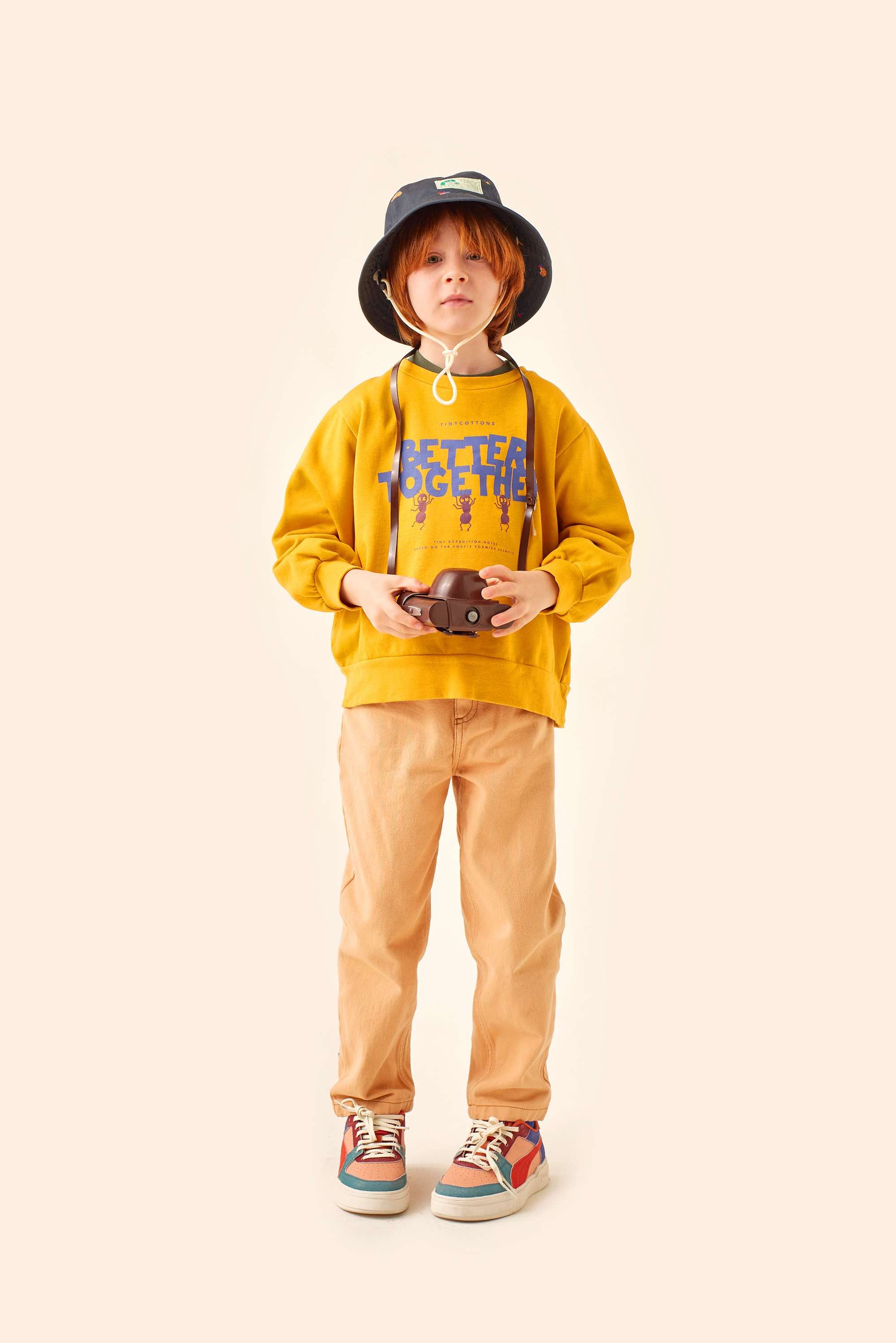 Boys & Girls Yellow Logo Sweatshirt