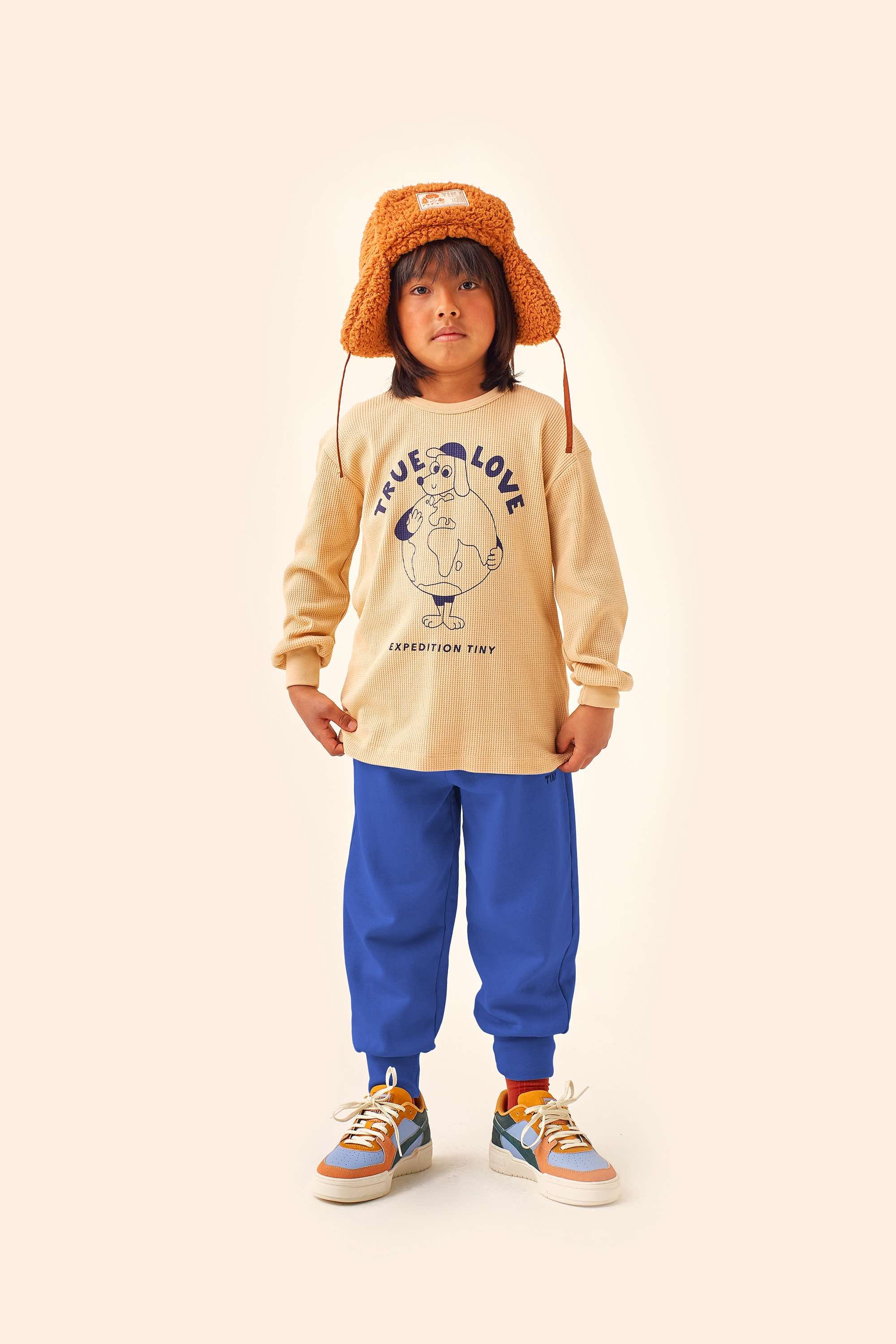 Boys & Girls Blue Cotton Trousers