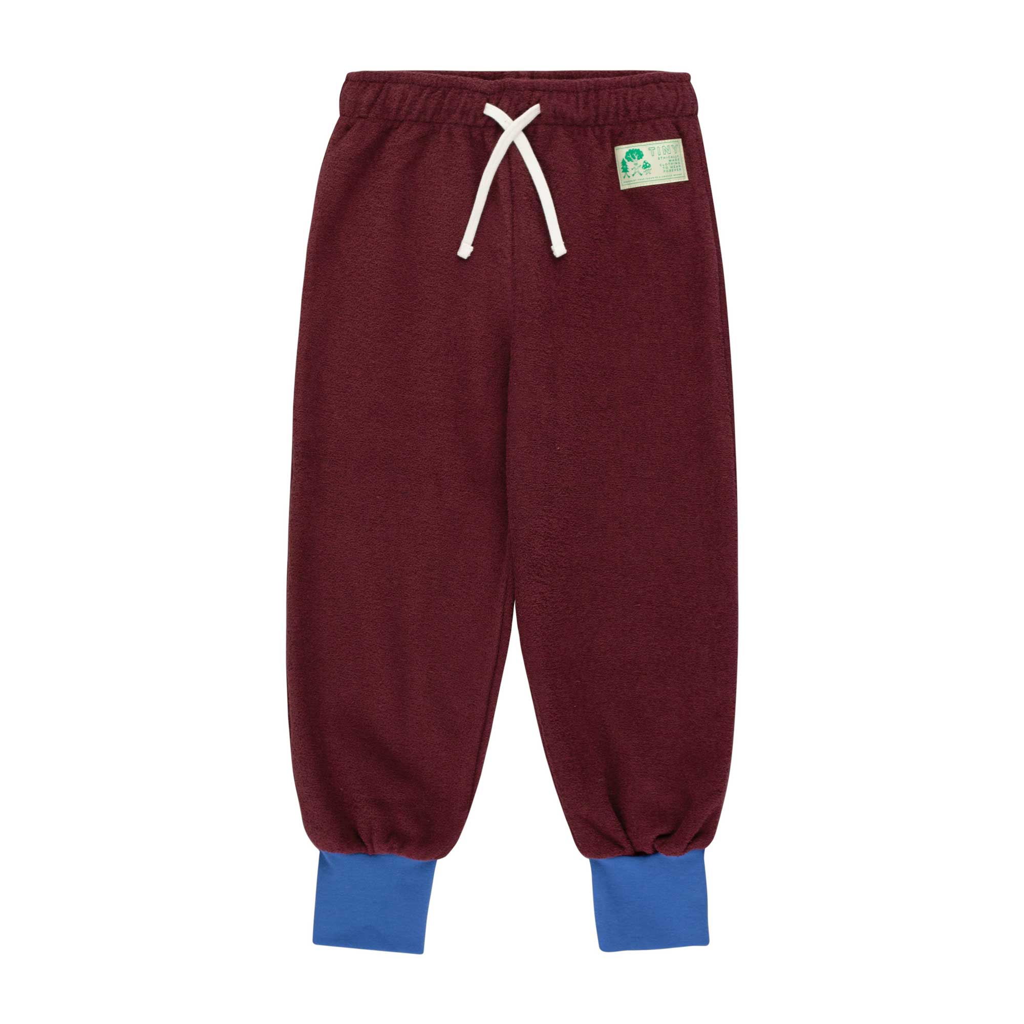 Boys & Girls Dark Red Cotton Trousers