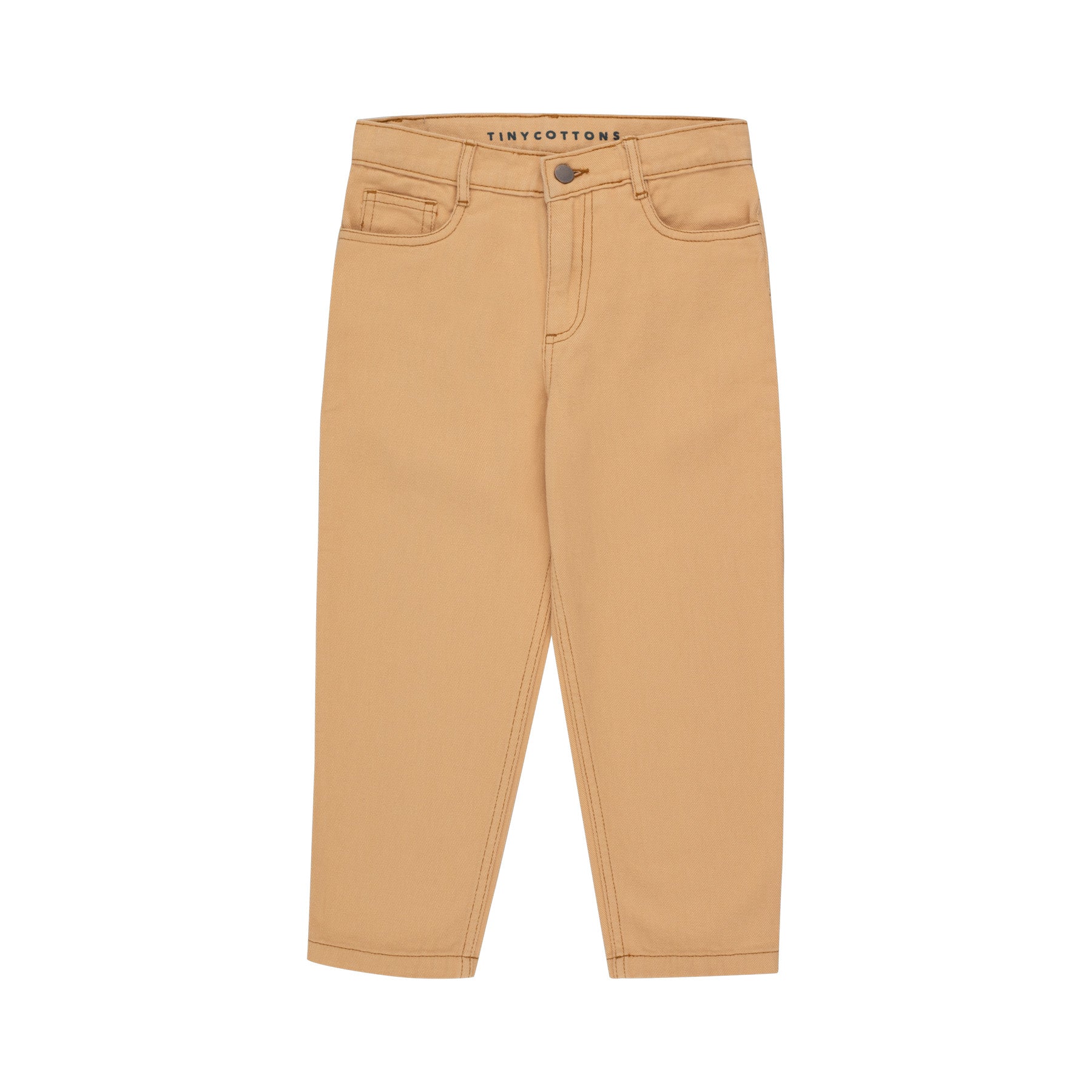 Boys & Girls Camel Cotton Trousers