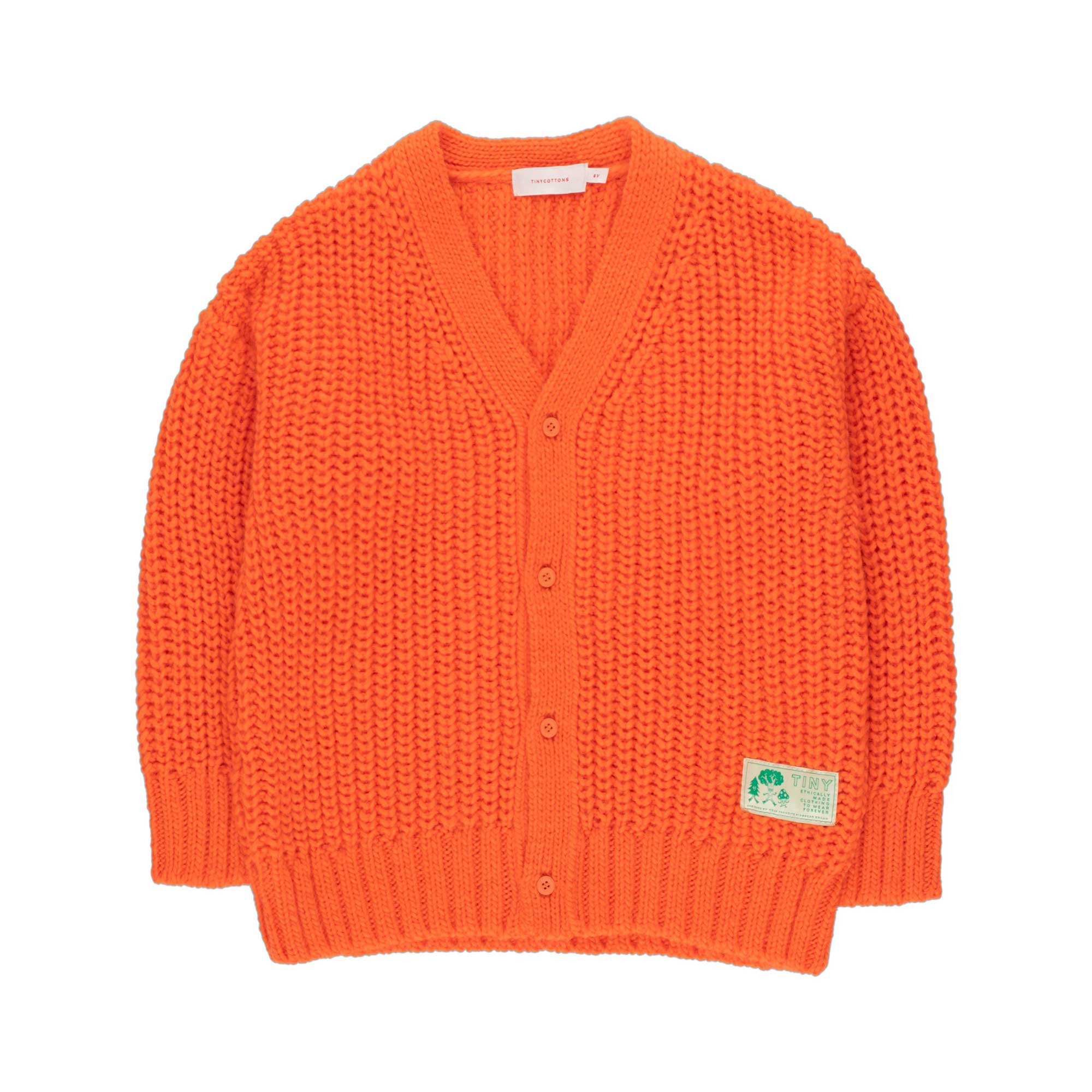 Boys & Girls Orange Cotton Cardigan