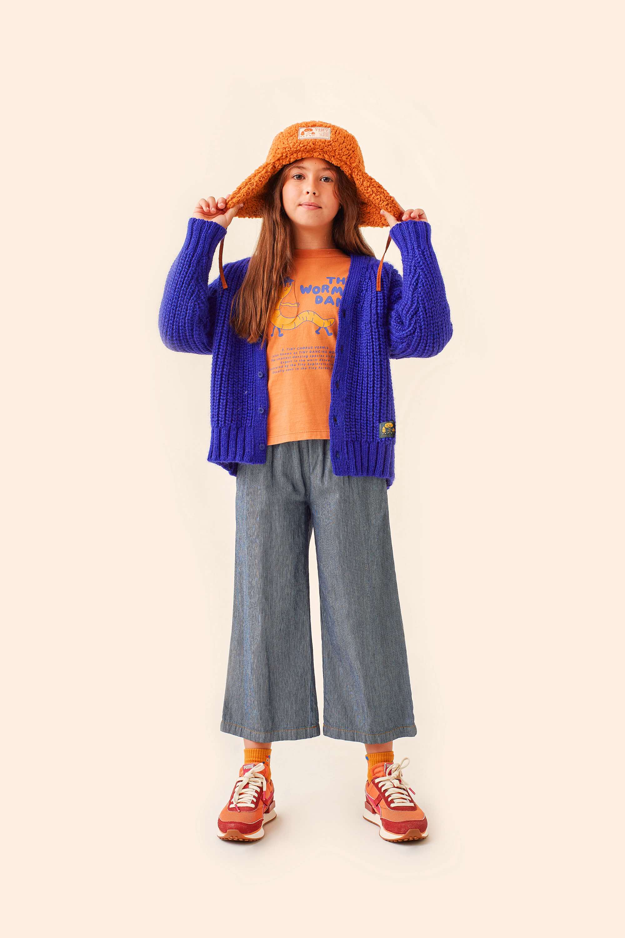 Boys & Girls Blue Knit Cardigan