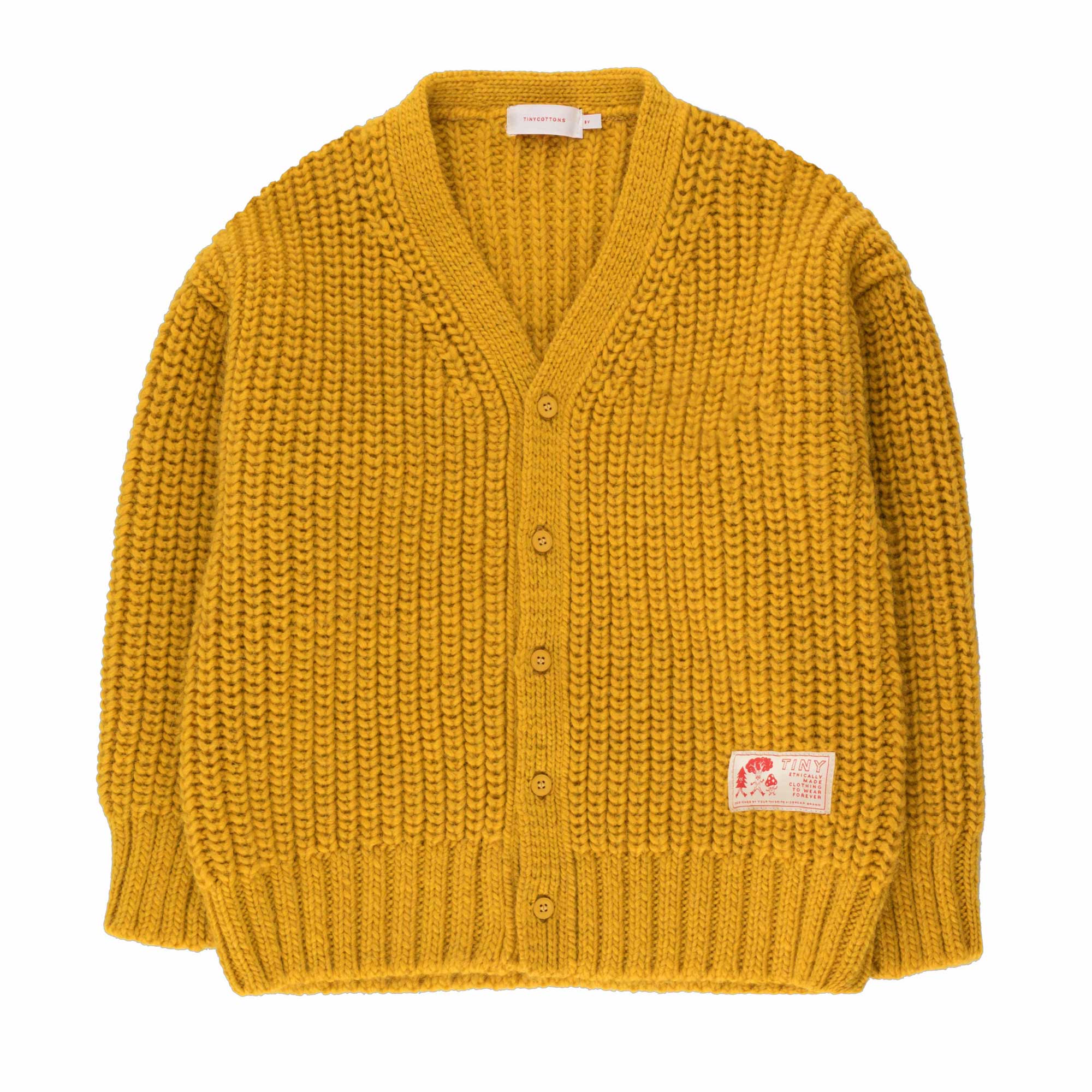 Boys & Girls Yellow Knit Cardigan
