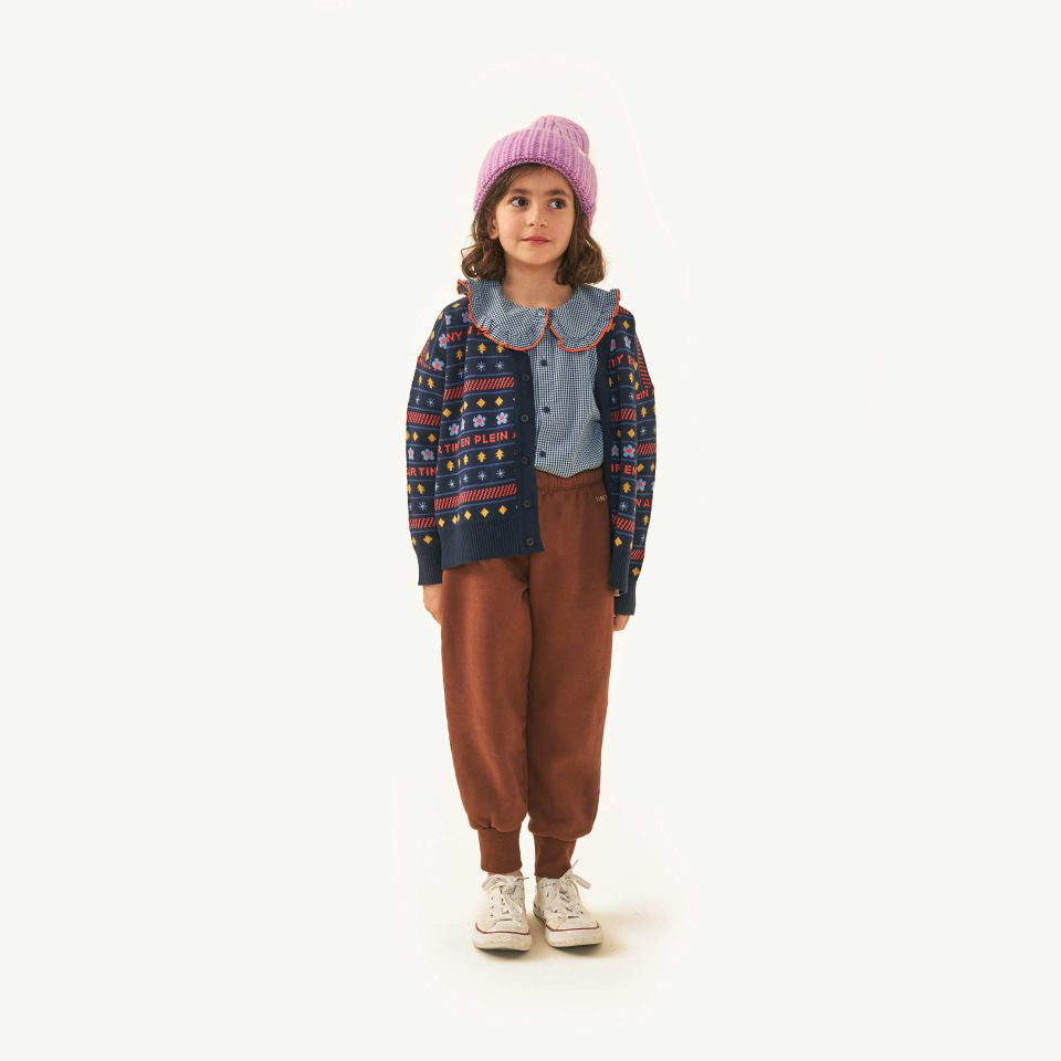 Boys & Girls Navy Flowers Cardigan