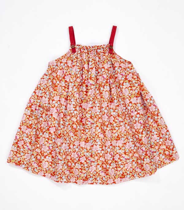Baby Girls Red Cotton Dress