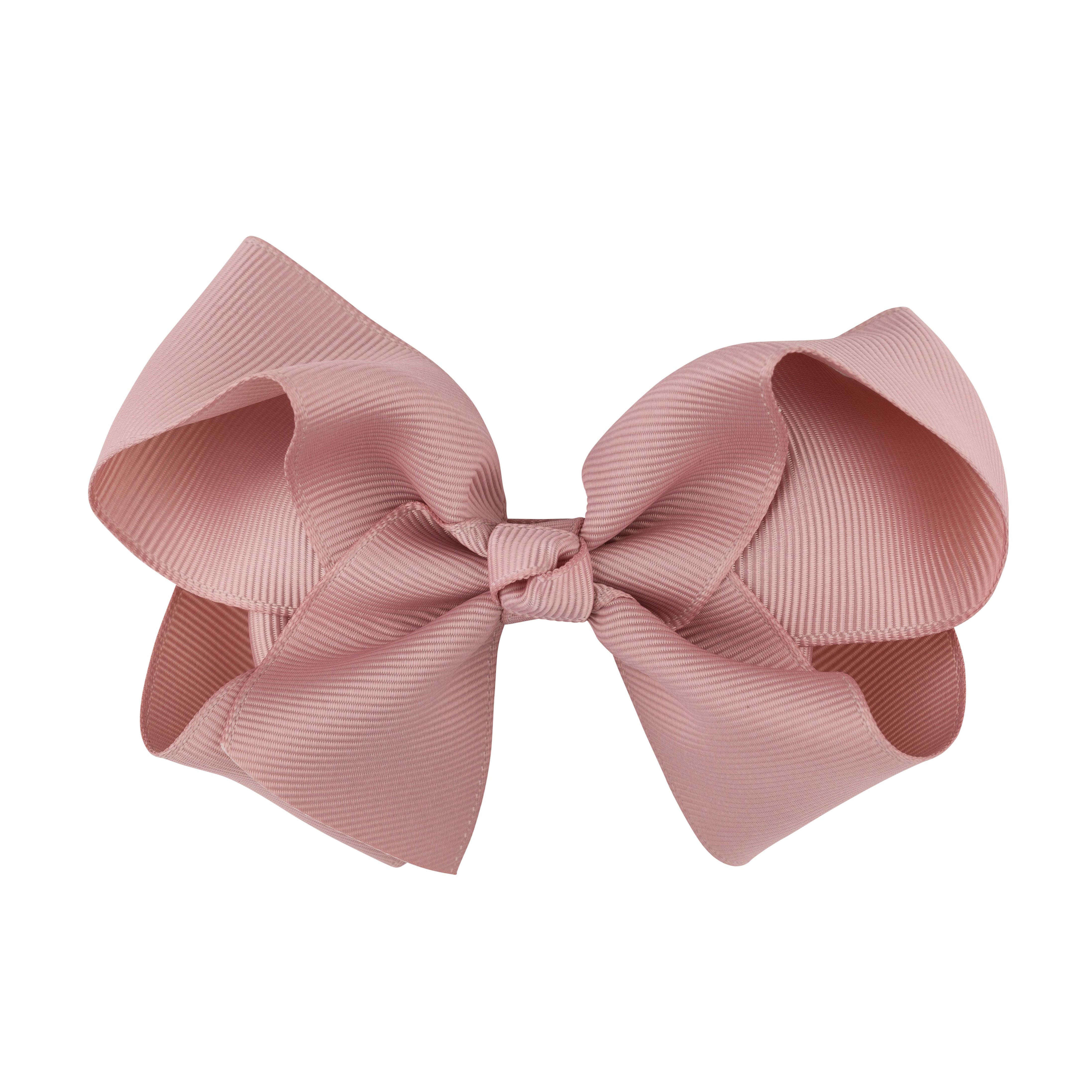 Girls Pink Bow Hair Clip - 10cm