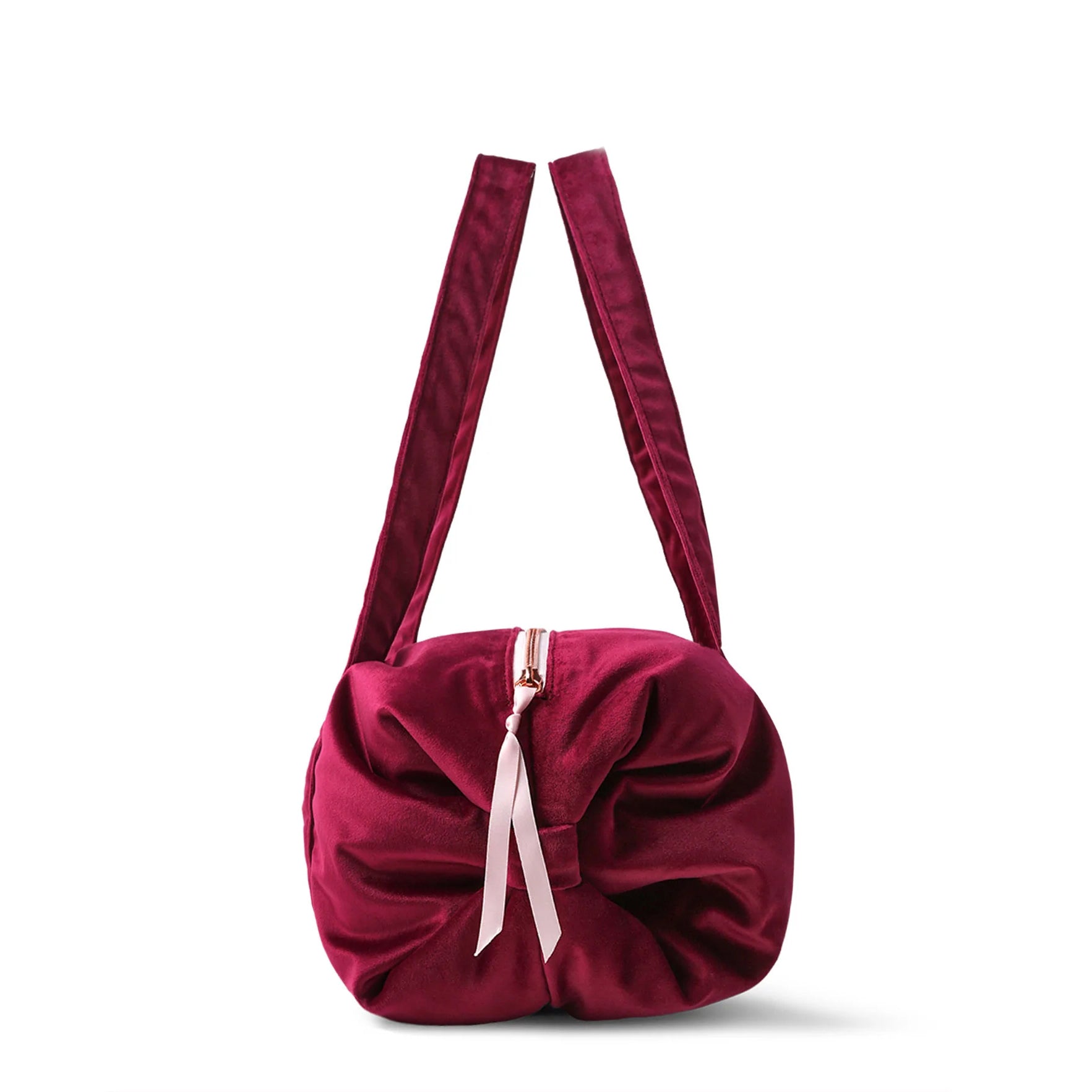 Sac de Danse Classique Rouge Foncé avec Logo pour Fille (Taille M)