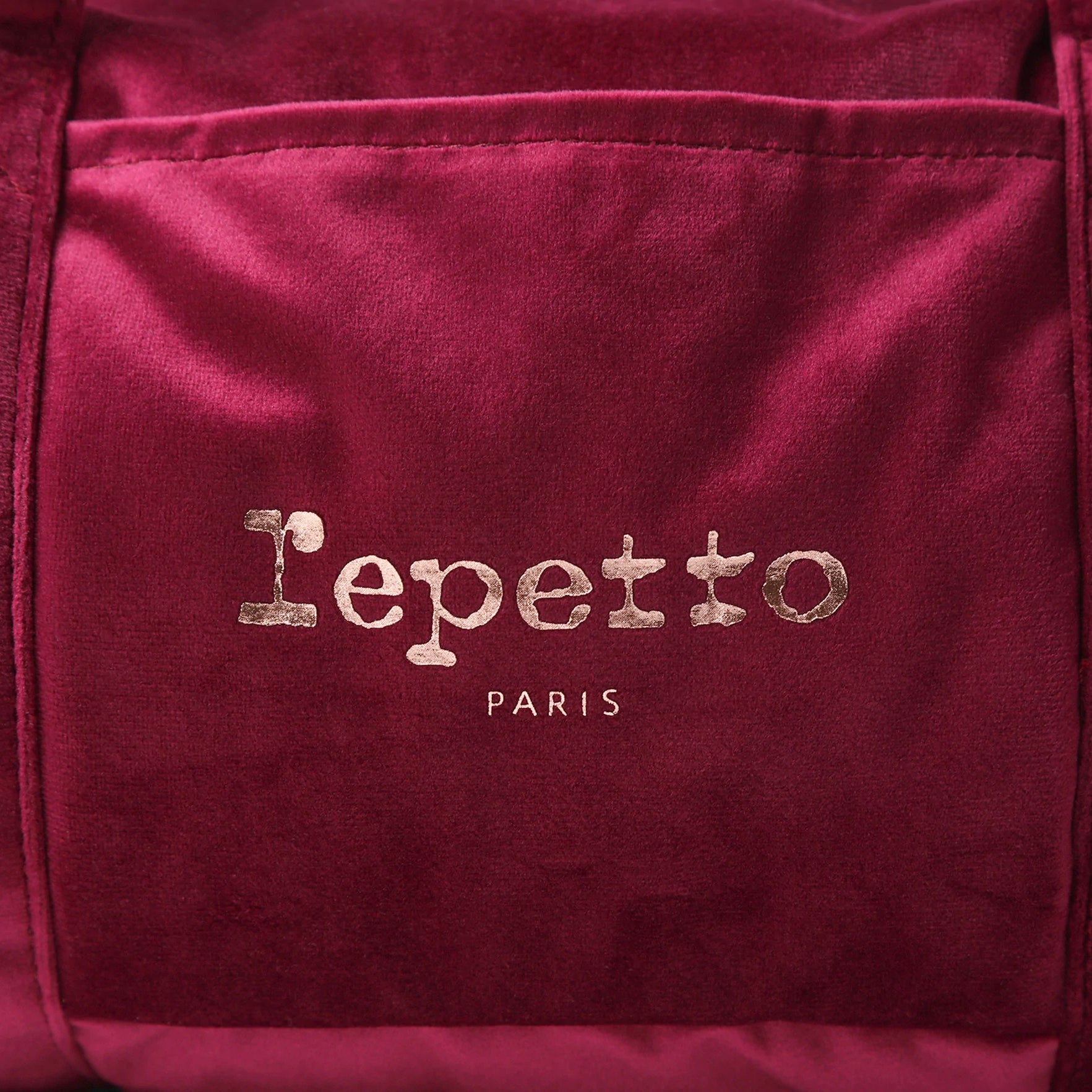 Sac de Danse Classique Rouge Foncé avec Logo pour Fille (Taille M)