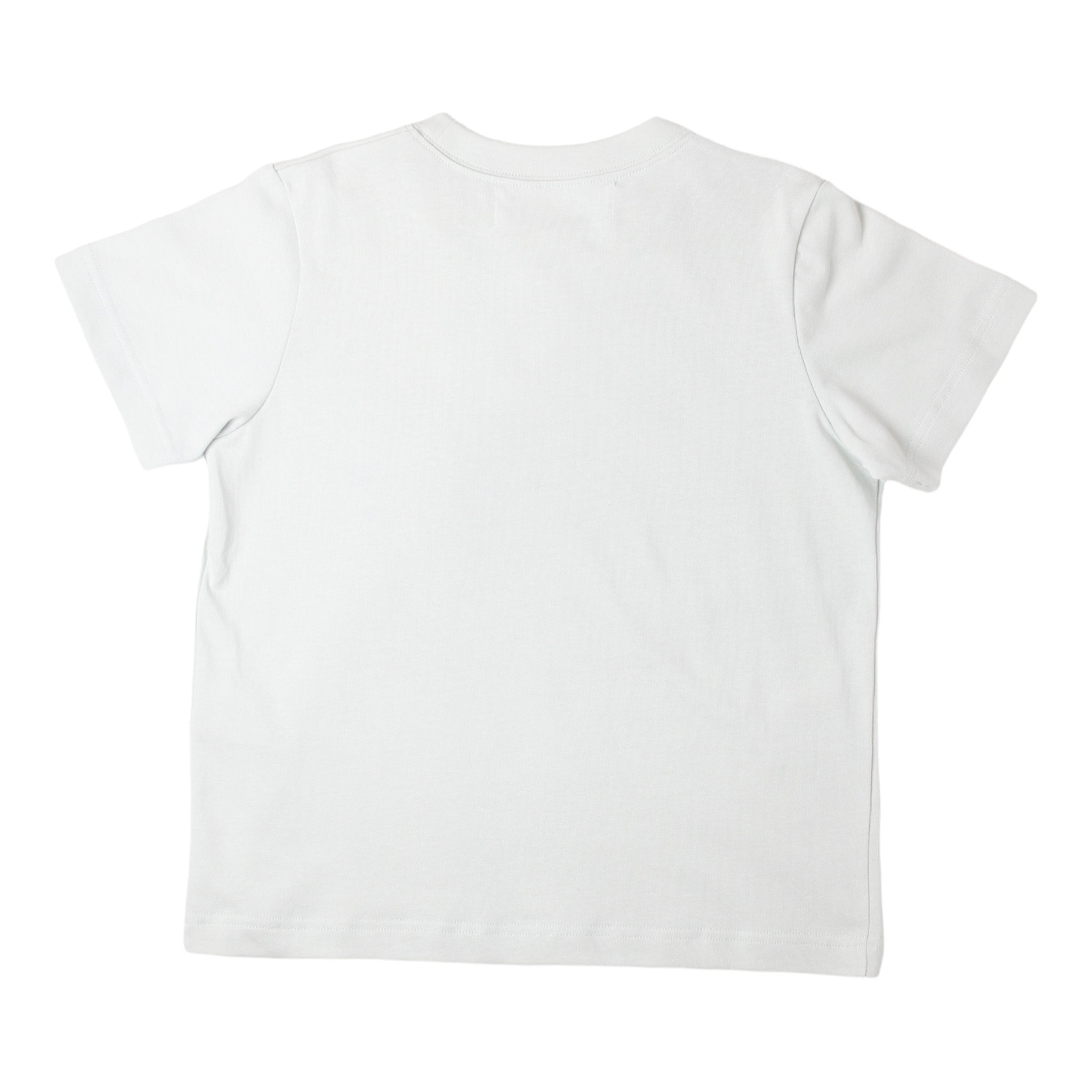 Boys & Girls Pale Blue Printed Cotton T-Shirt