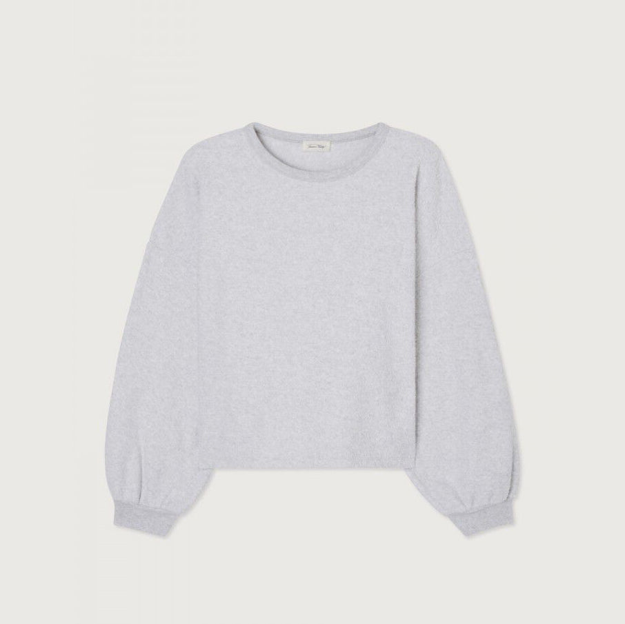 Girls Grey Cotton Sweatshirt