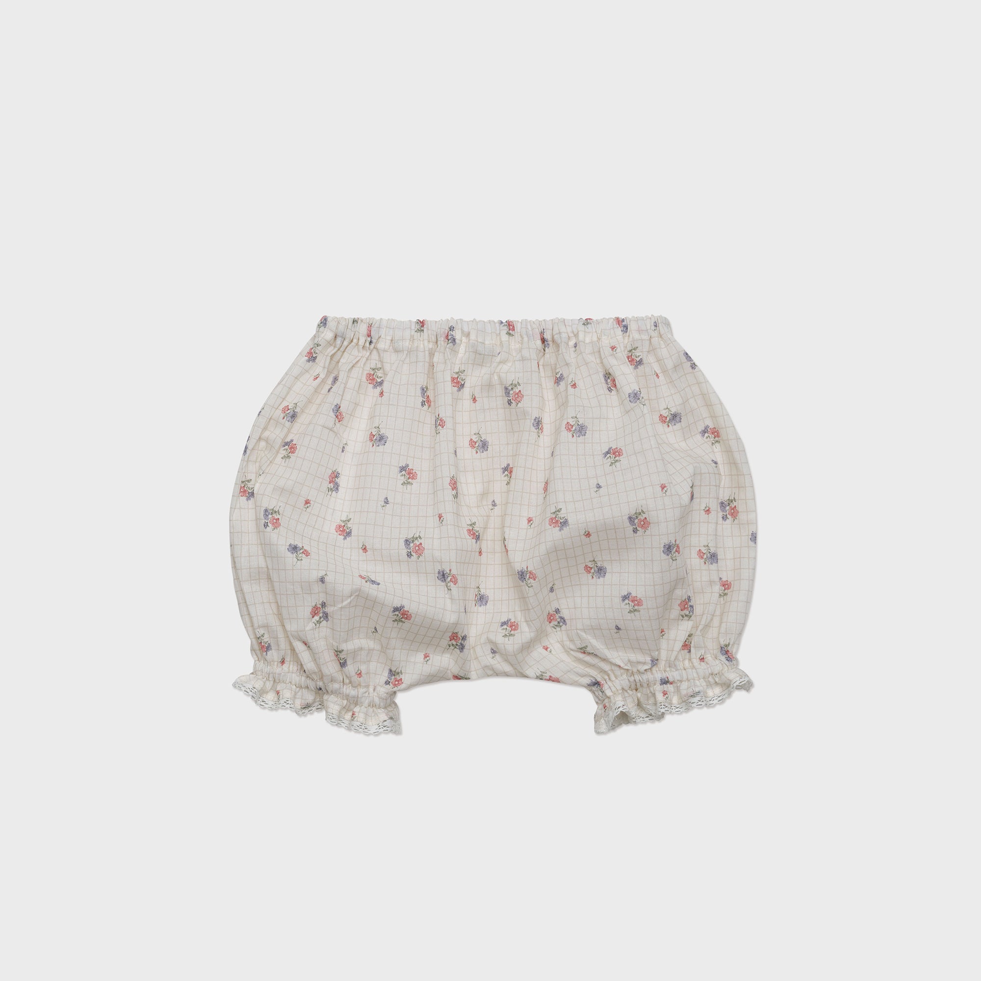 Baby Girls Pink Floral Cotton Bloomers