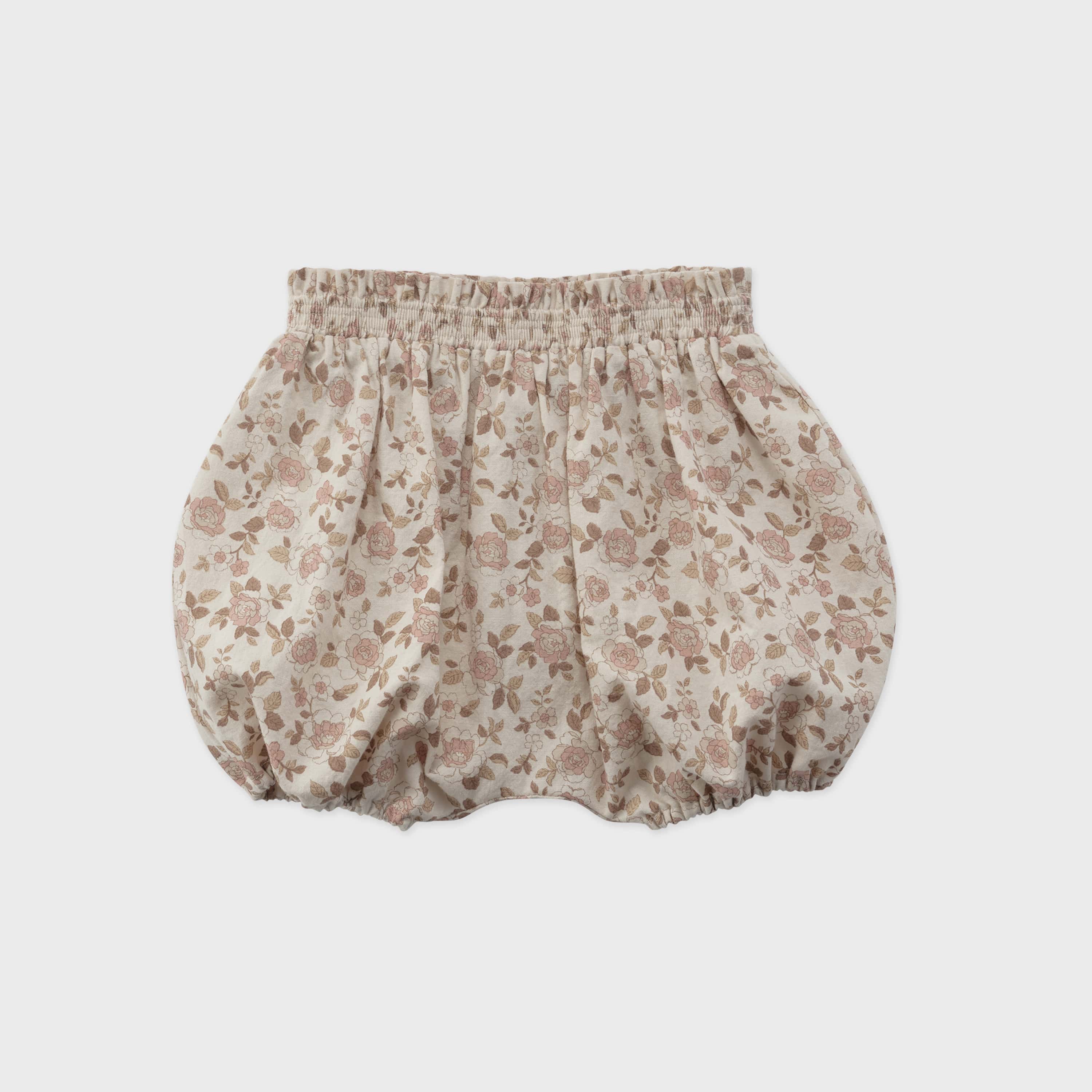 Baby Girls Pink Floral Cotton Bloomers