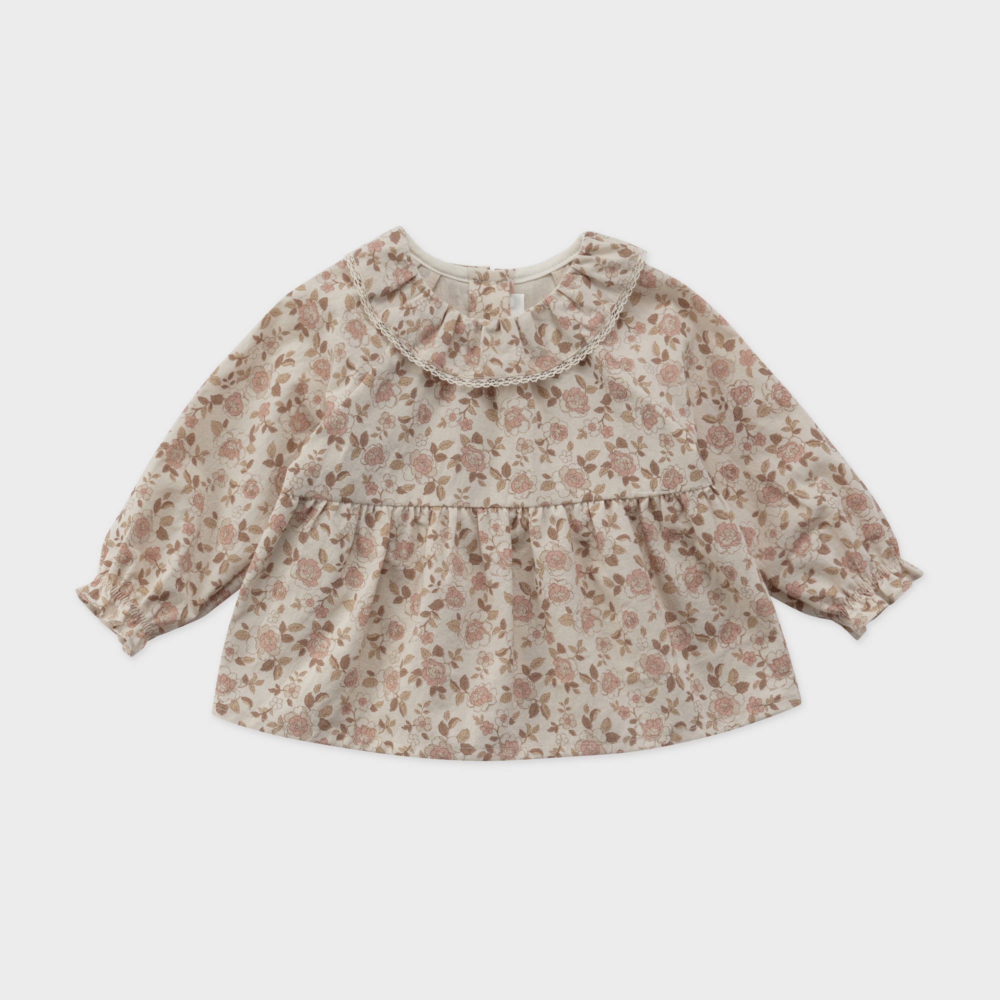 Baby Girls Pink Floral Cotton Top