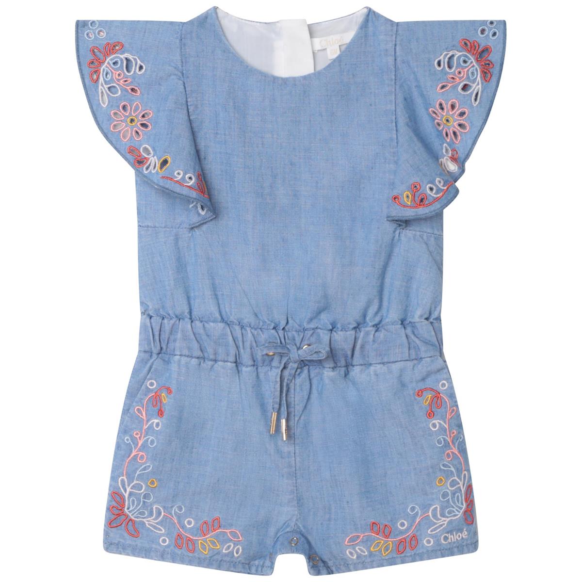 Baby Girls Blue Babysuit