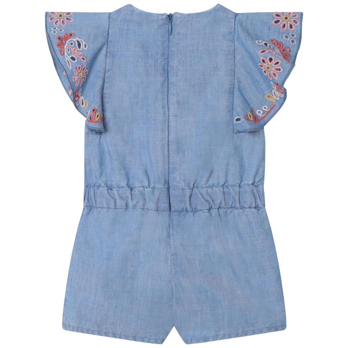 Baby Girls Blue Babysuit