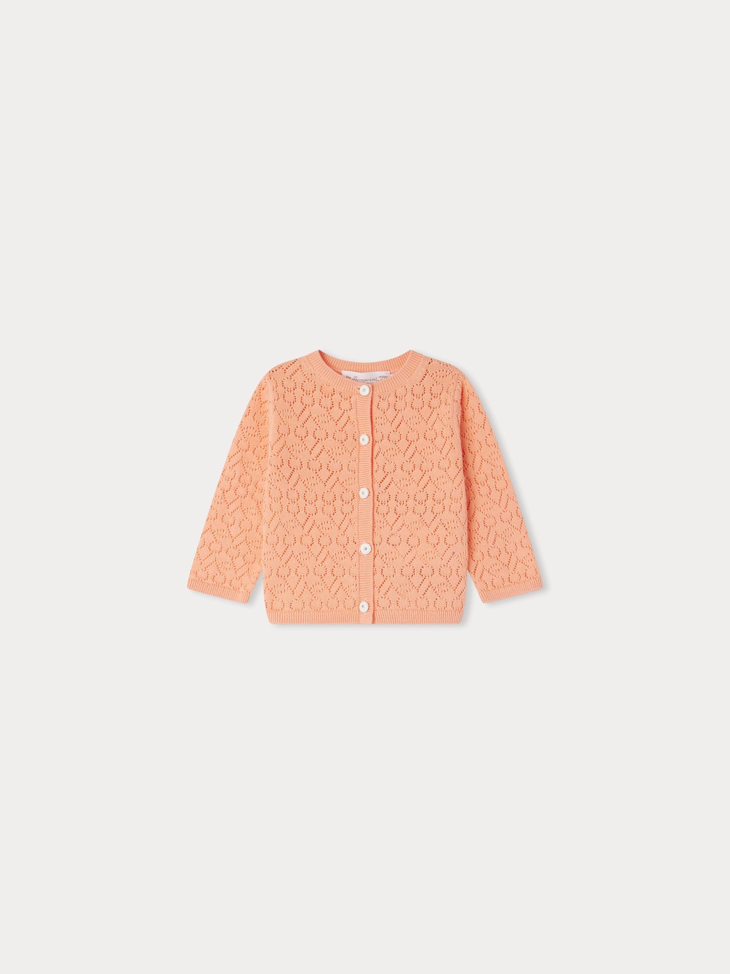 Baby Girls Apricot Cotton Cardigan