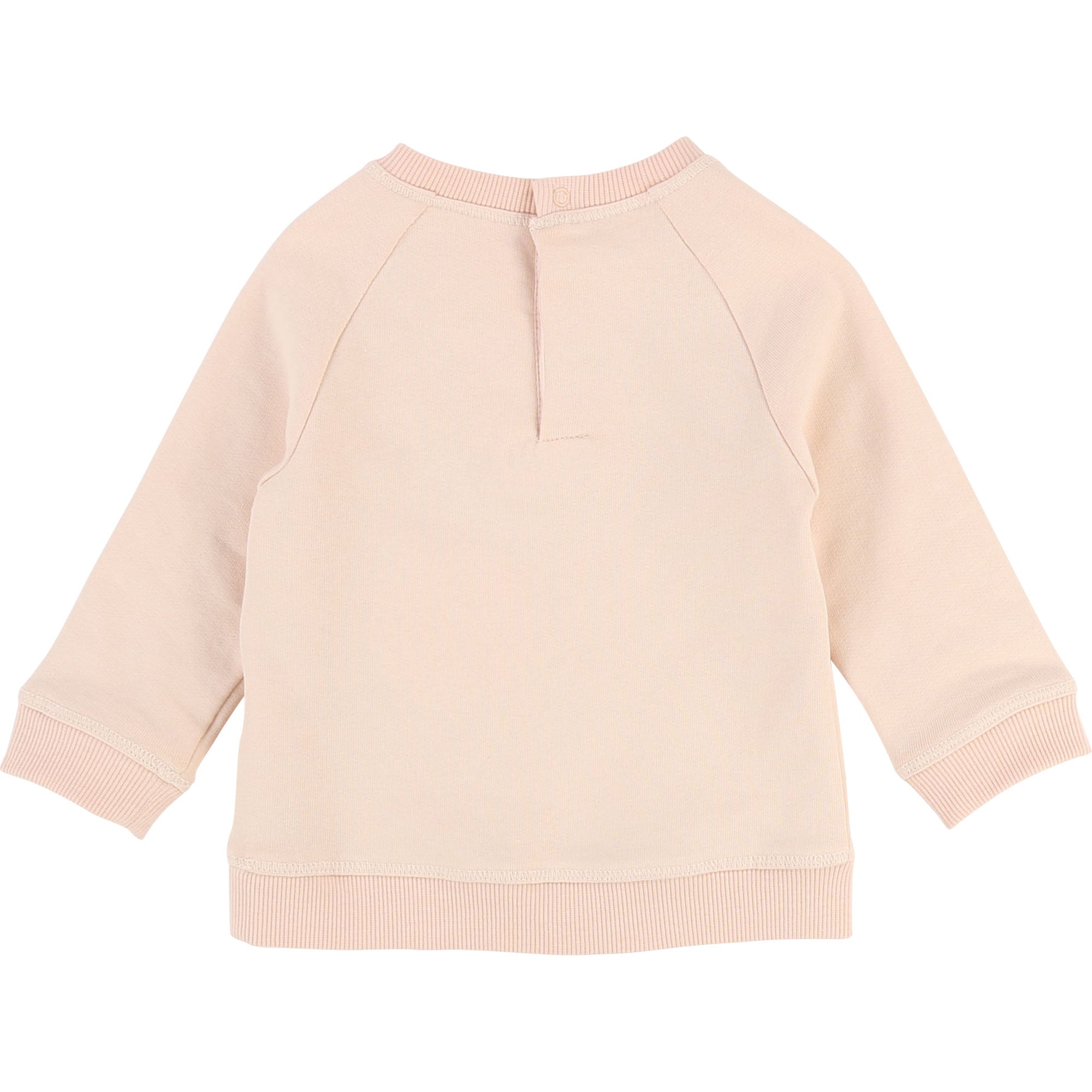 Baby Girls Light Pink Cotton Sweatshirt