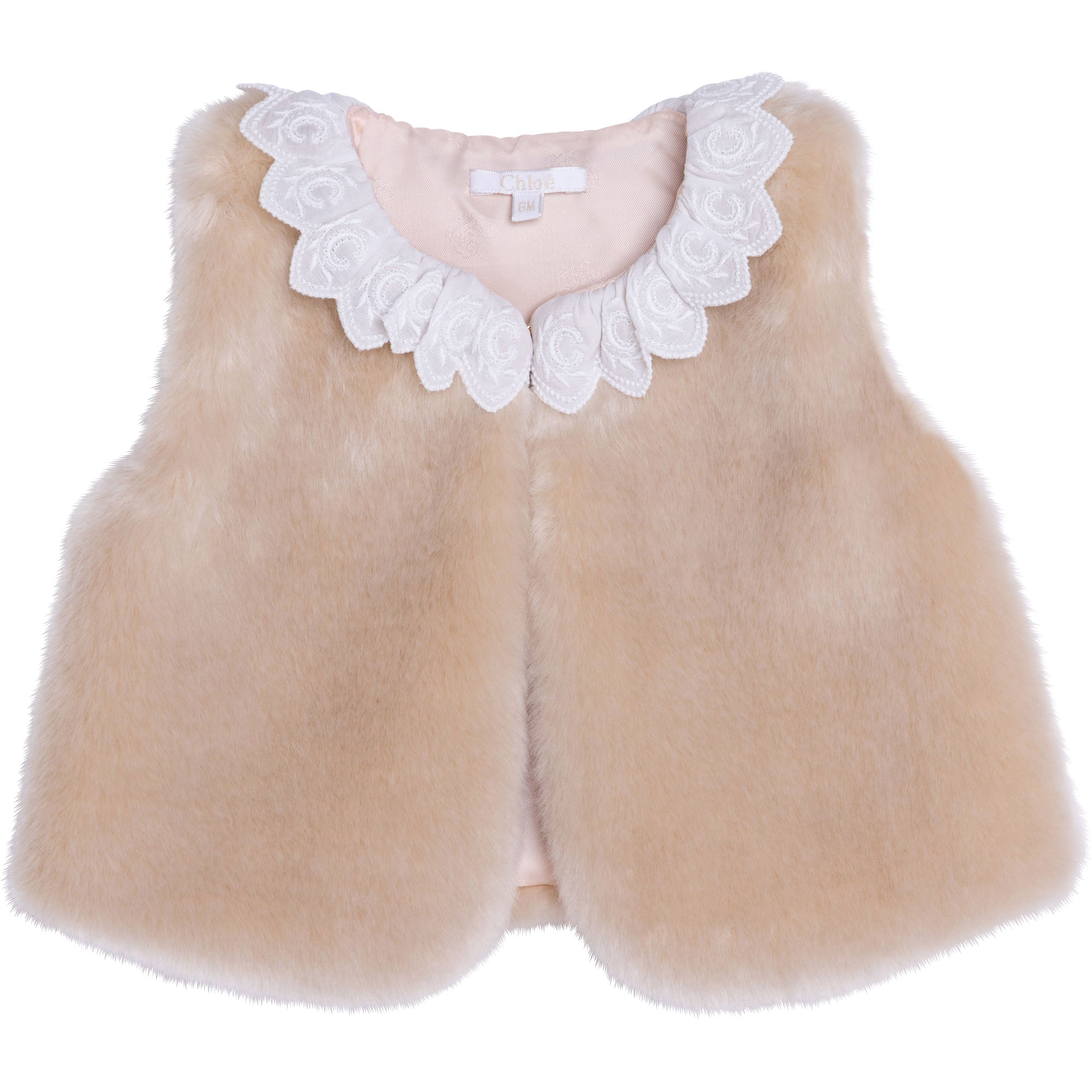 Girls Beige Gilet