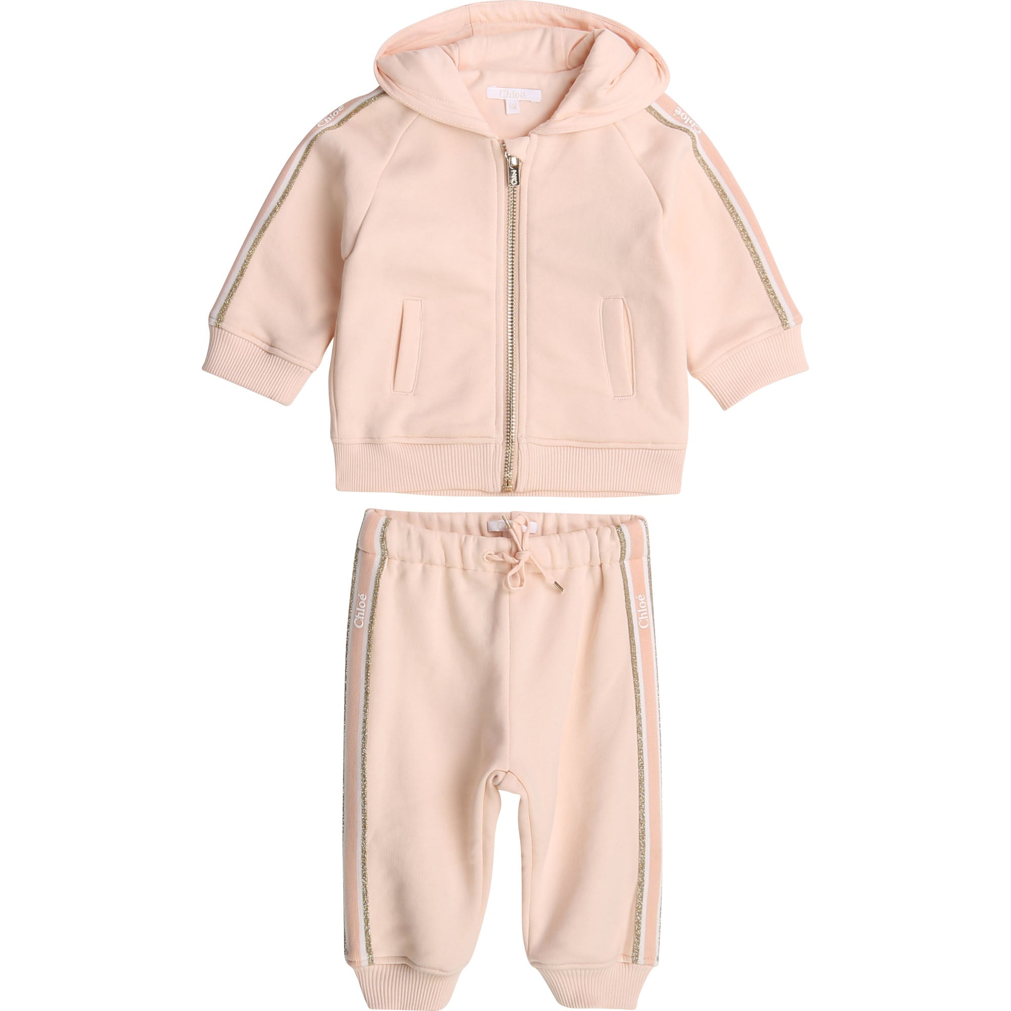 Baby Girls Pink Sweat Suit