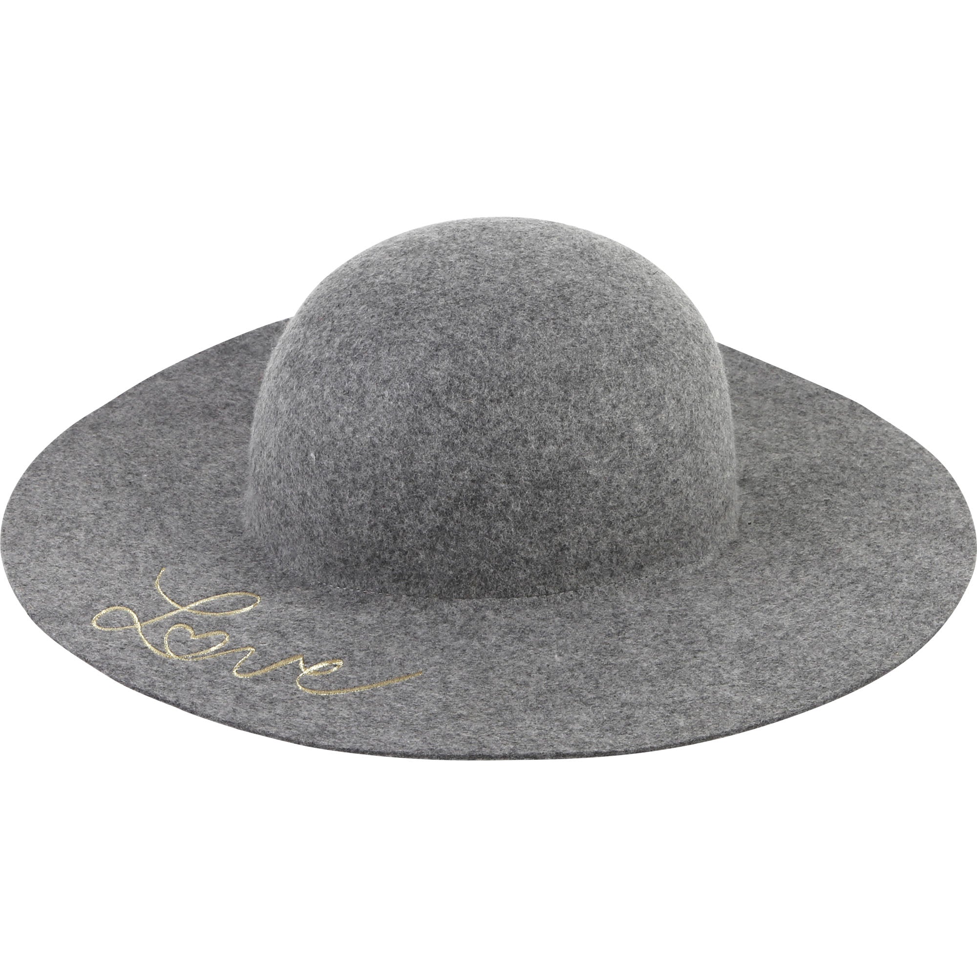 Girls Grey Chine Laine Hat