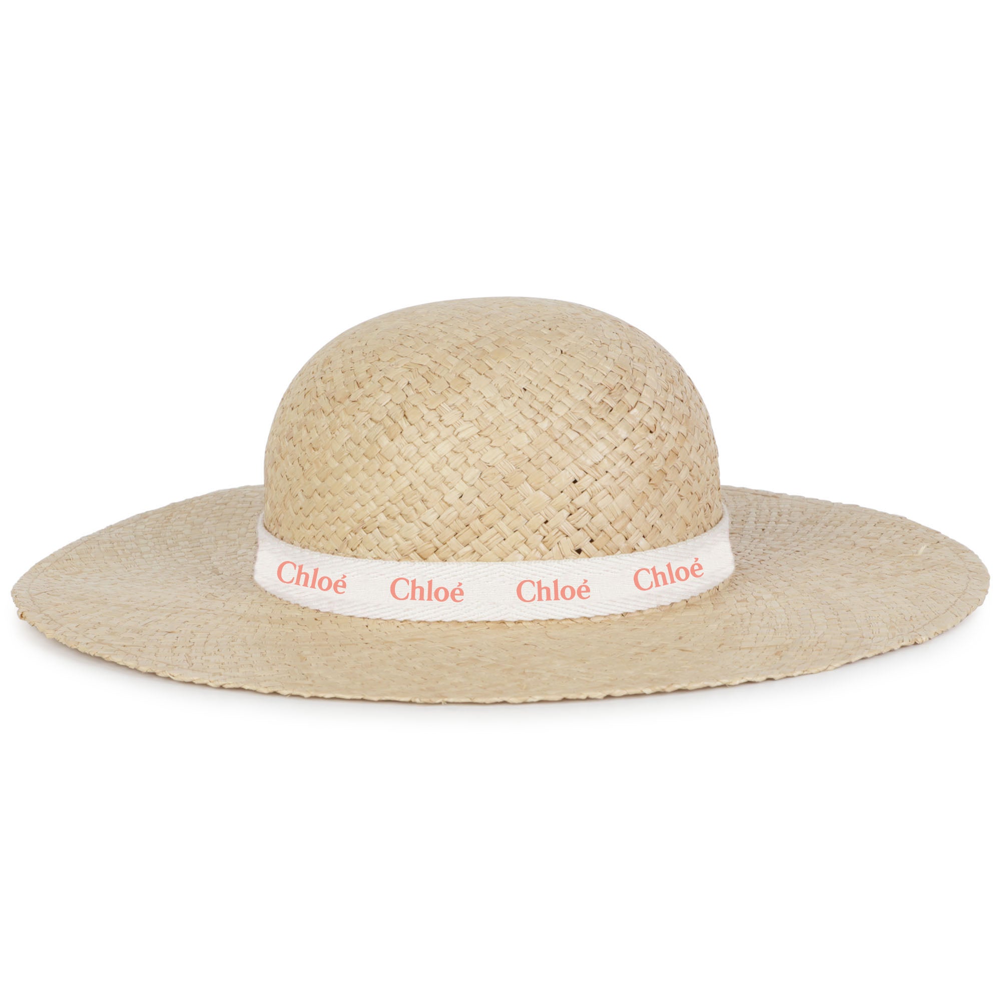 Girls Beige Logo Sun Hat