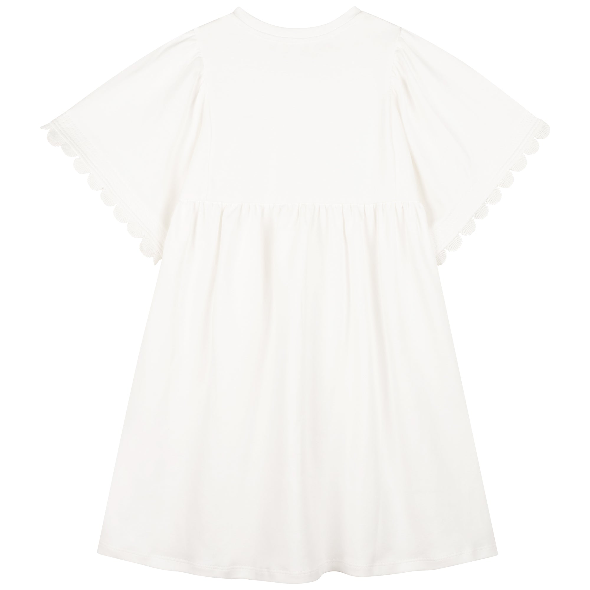Girls White Logo Dress