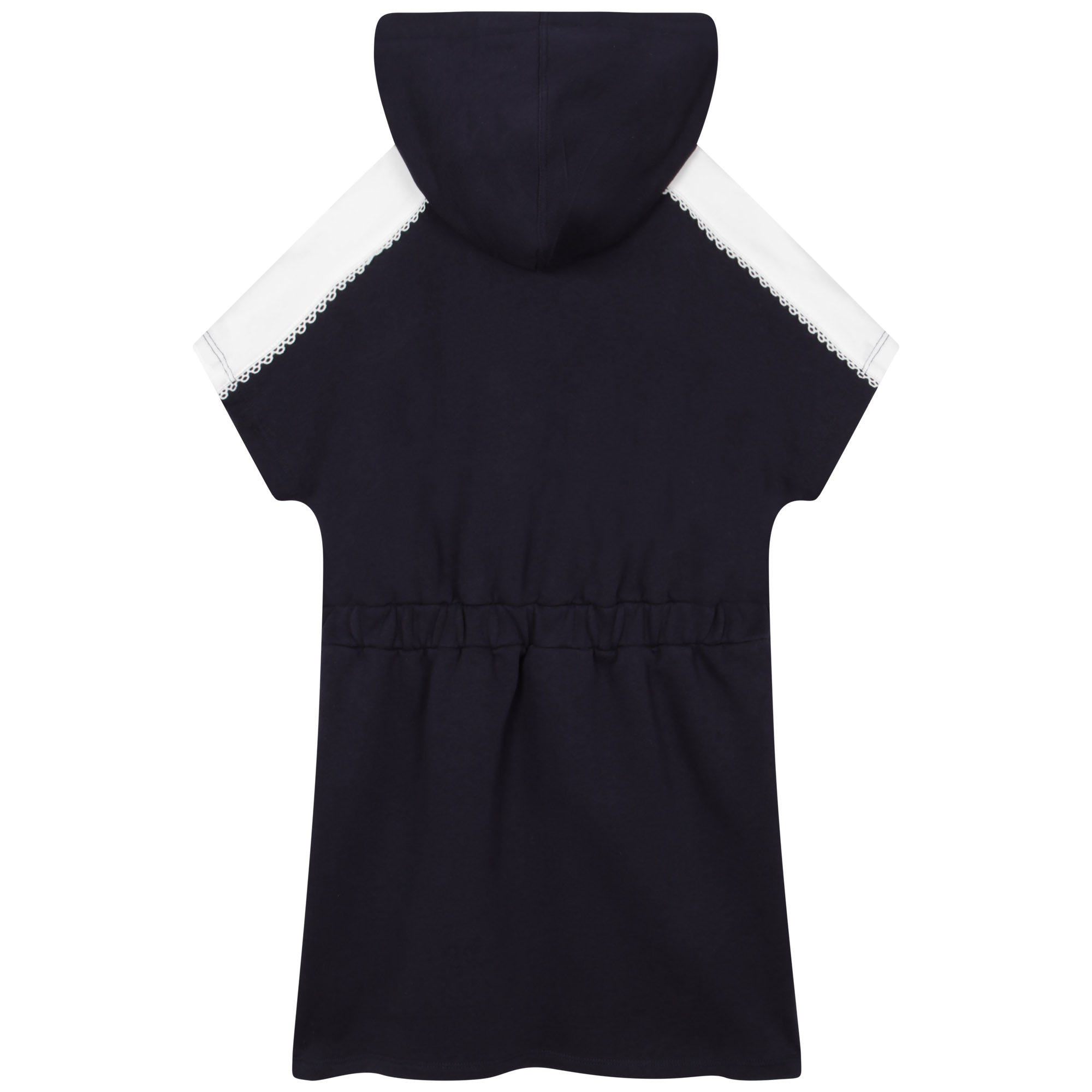 Girls Blue Hooded Dress