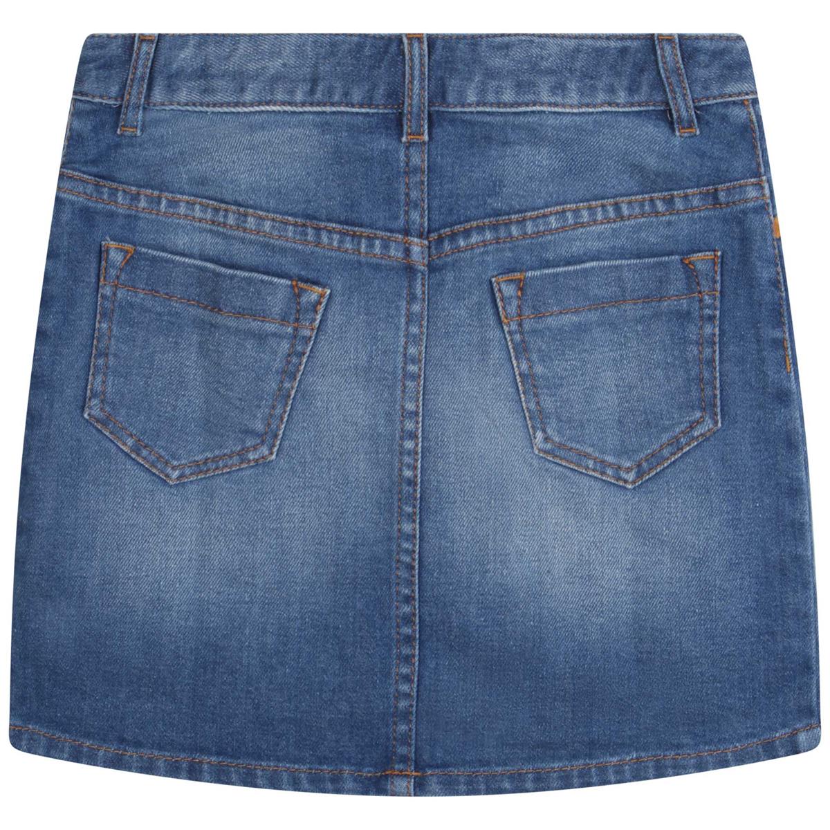 Girls Denim Blue Skirt