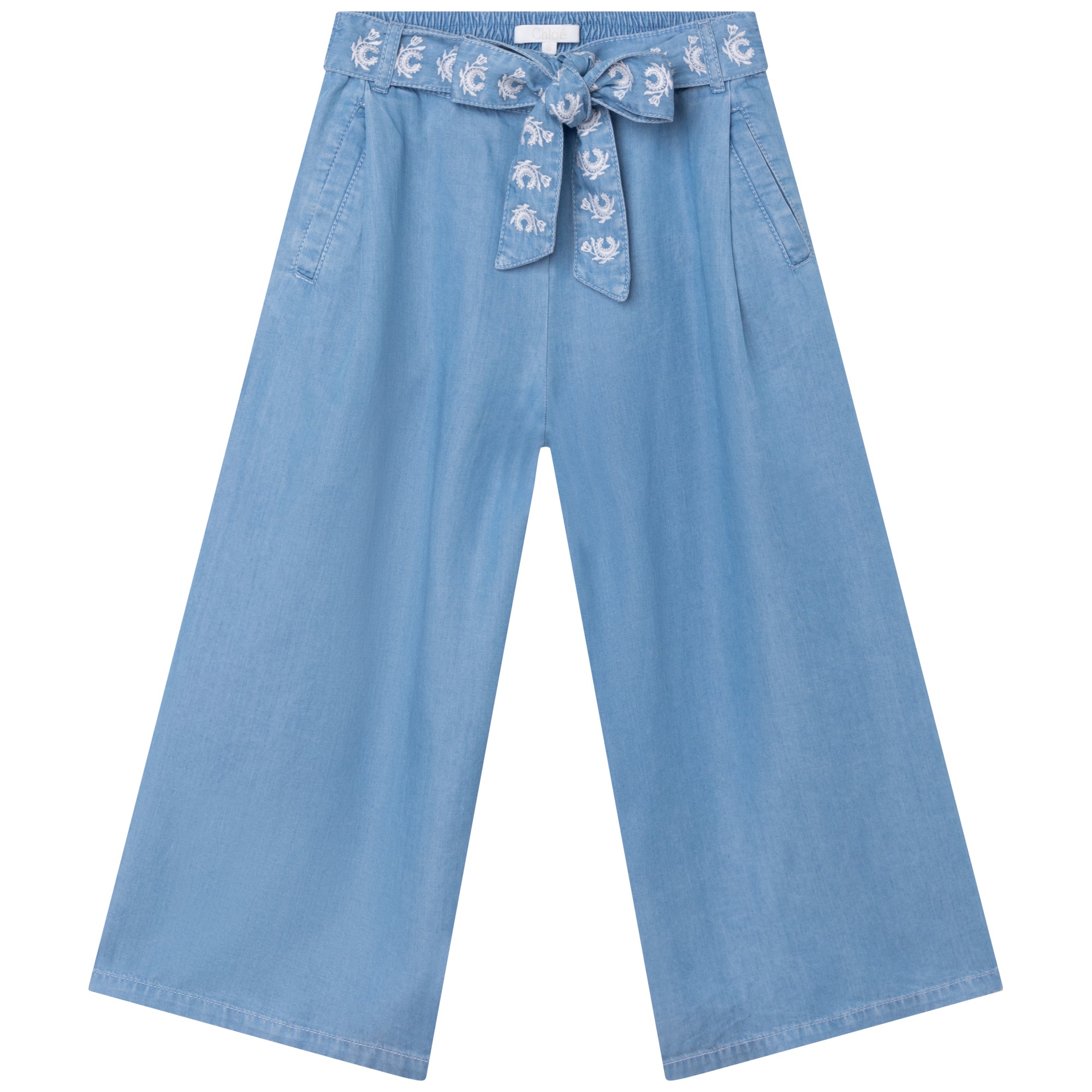 Girls Blue Denim Trousers