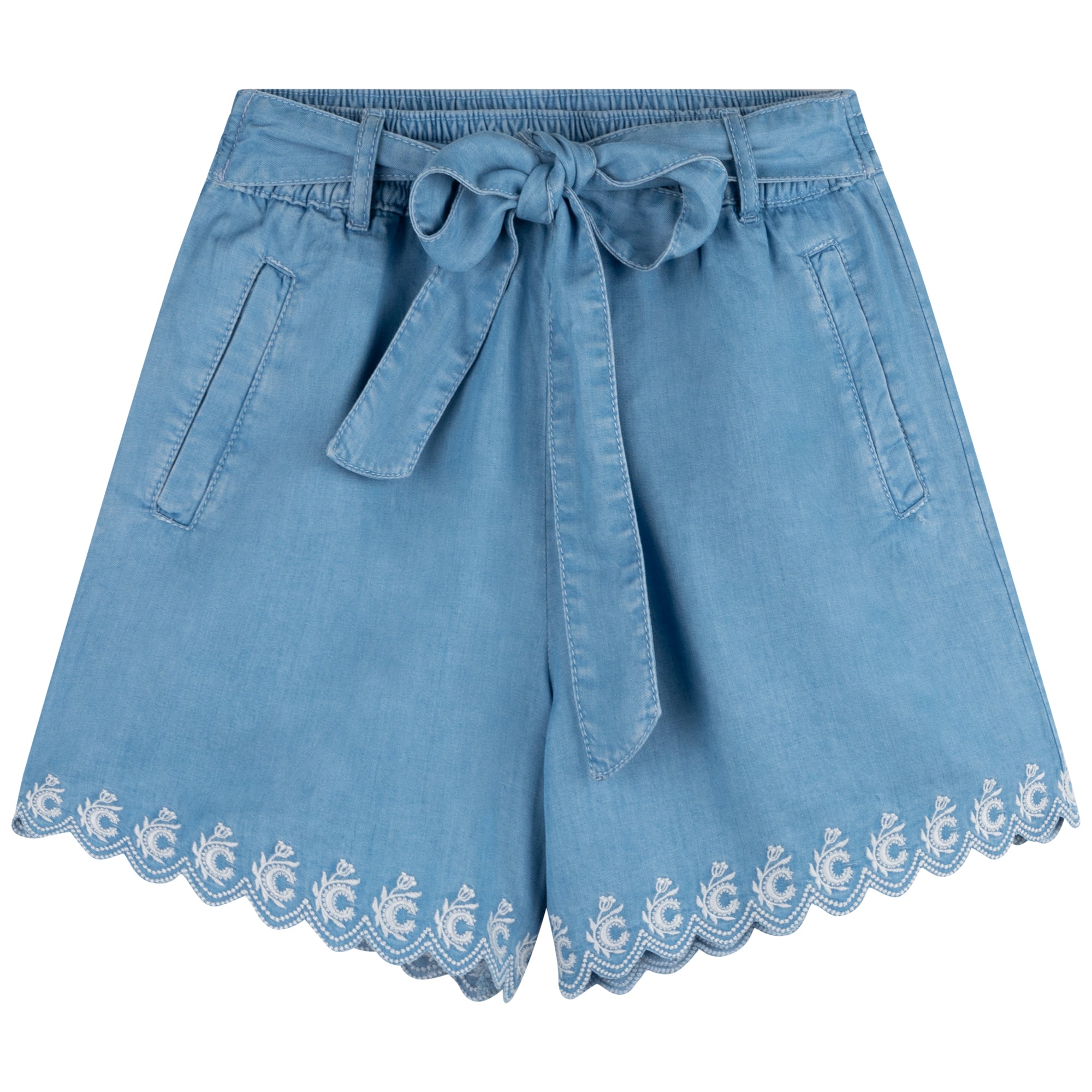 Girls Blue Denim Shorts
