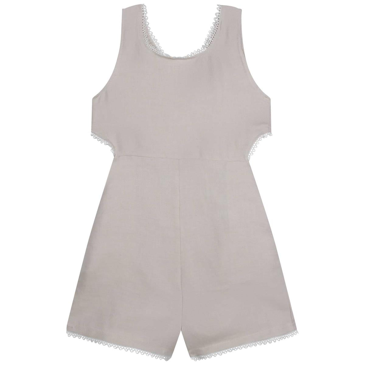 Girls Grey Jumpsuit