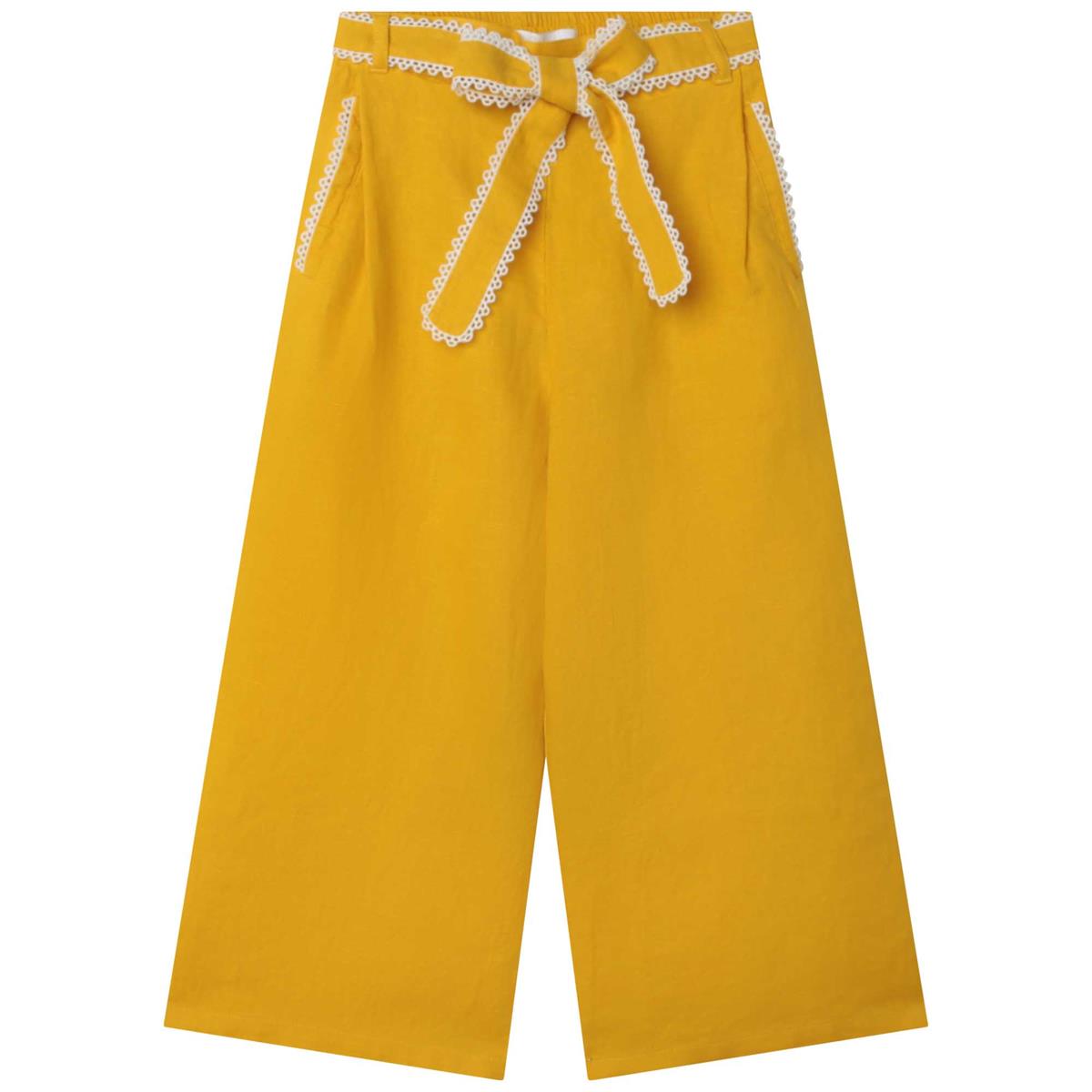 Girls Yellow Trousers