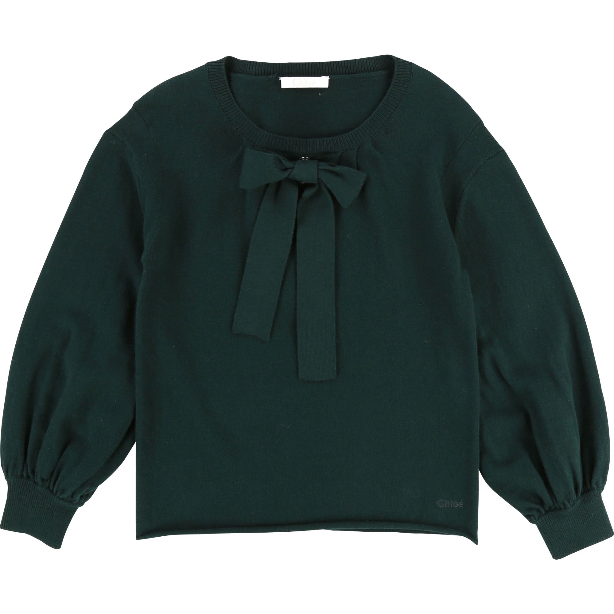 Girls Dark Green Cotton Blouse