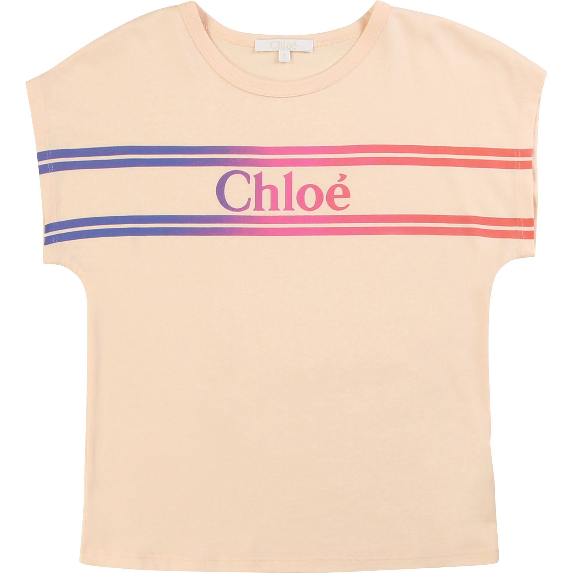 Girls Pink Logo Cotton T-shirt