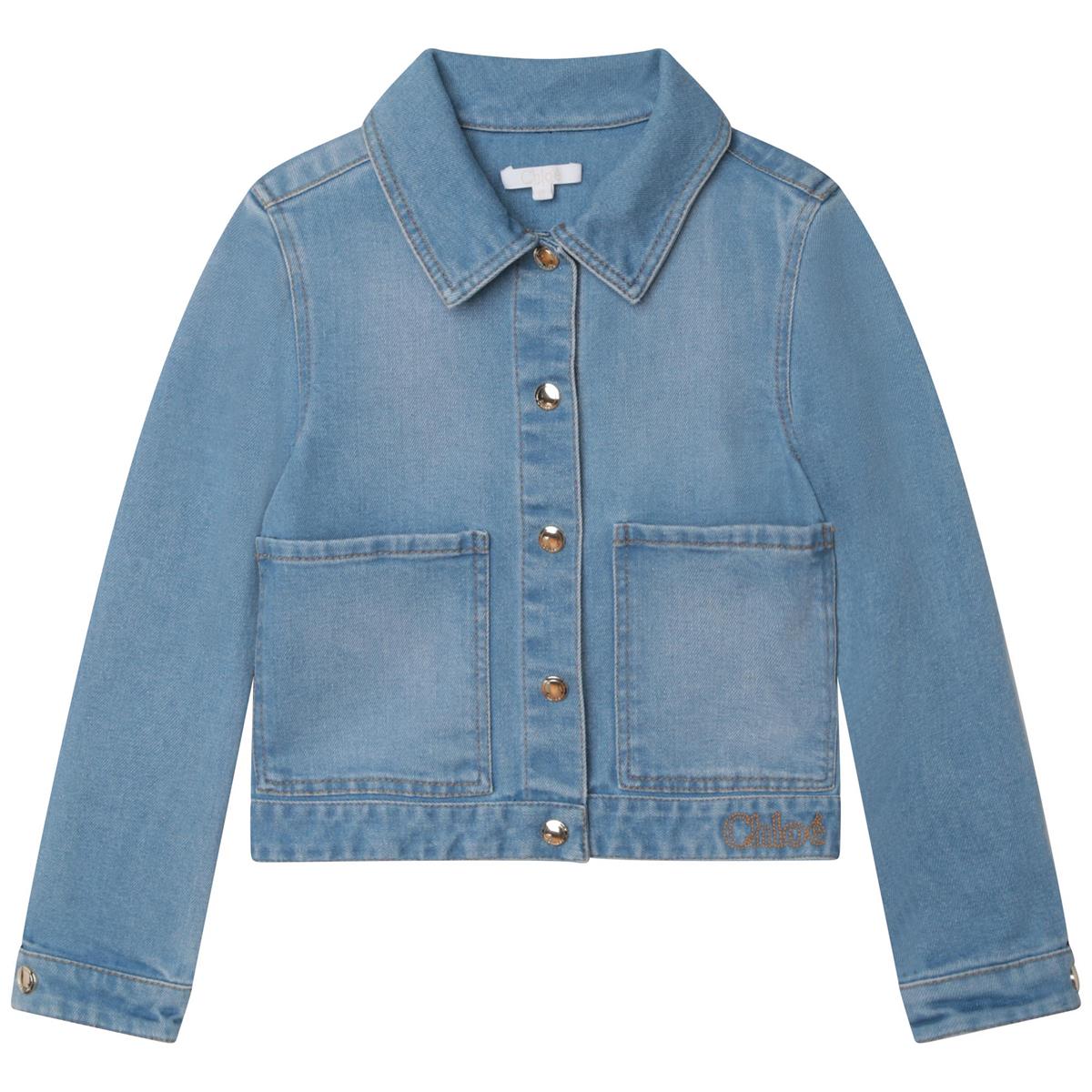 Girls Denim Blue Jacket