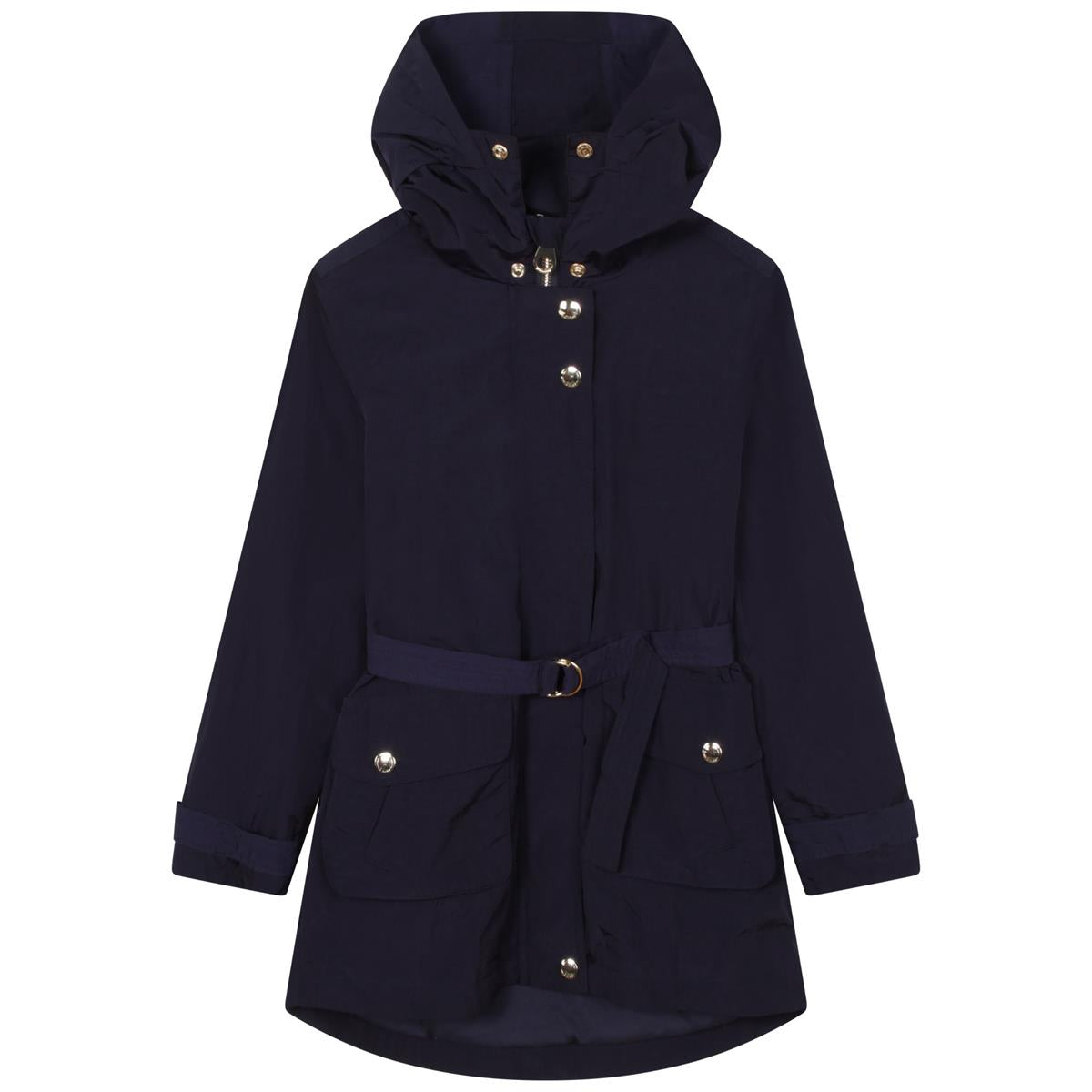 Girls Navy Hooded Jacket