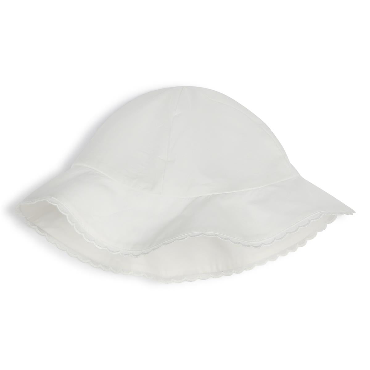 Baby Girls White Bucket Hat