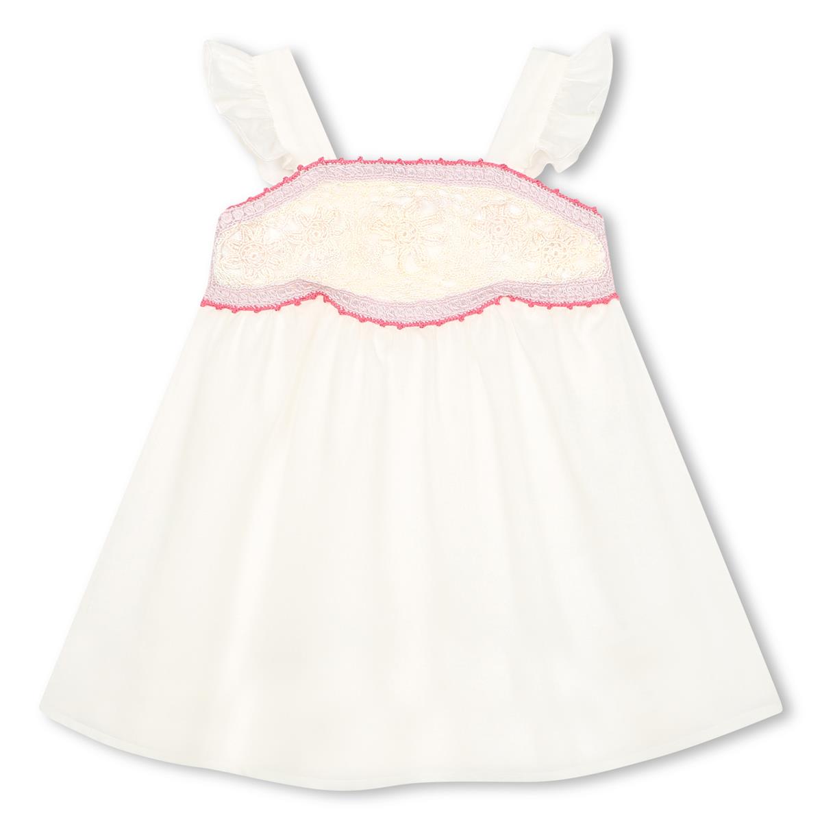 Baby Girls White Cotton Dress