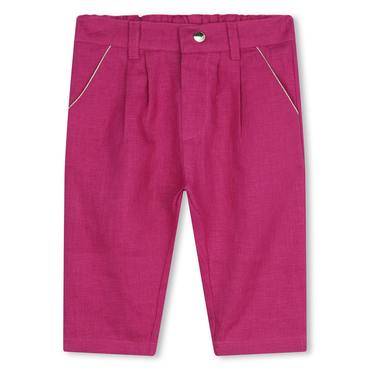 Baby Girls Fuchsia Trousers