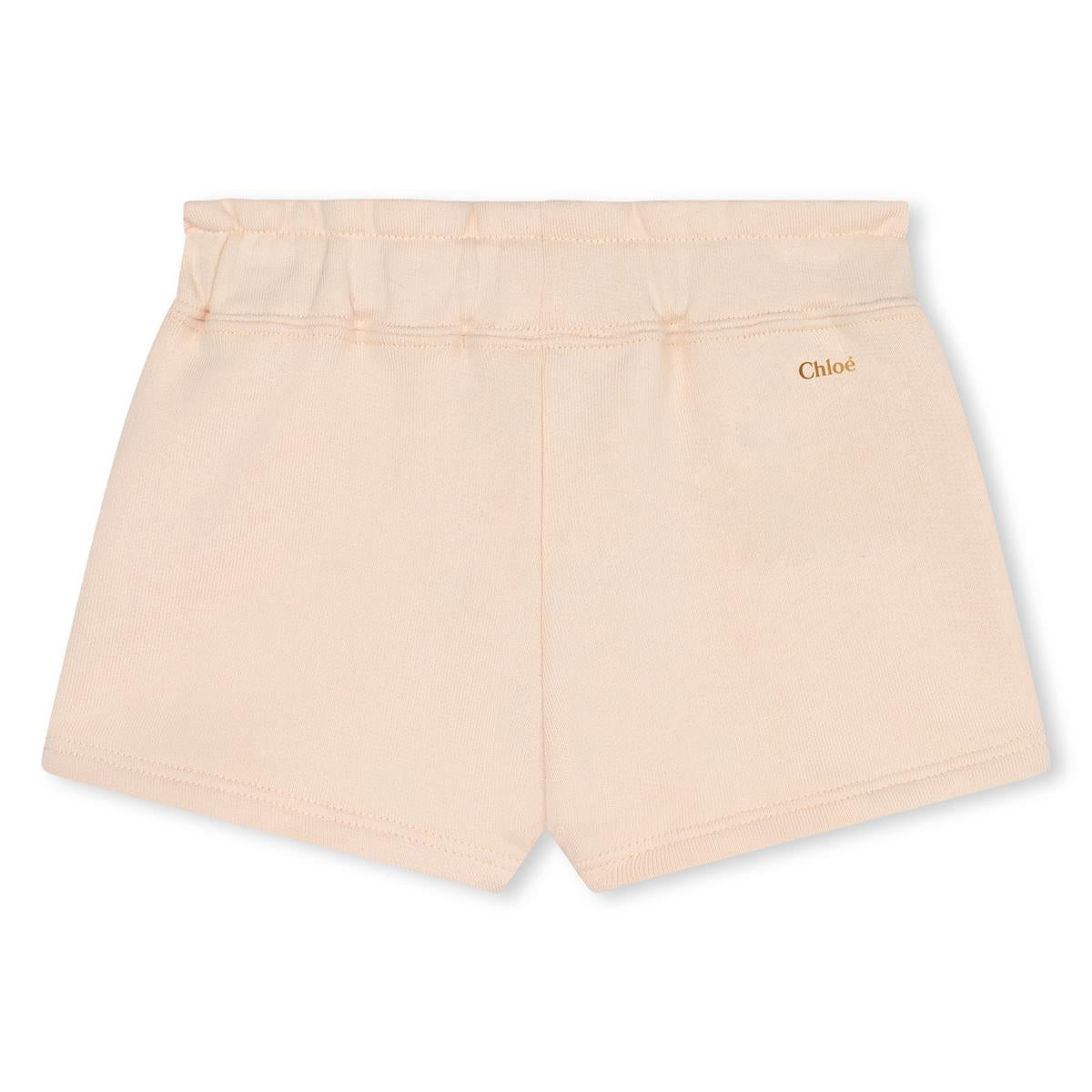 Baby Girls Light Pink Cotton Shorts