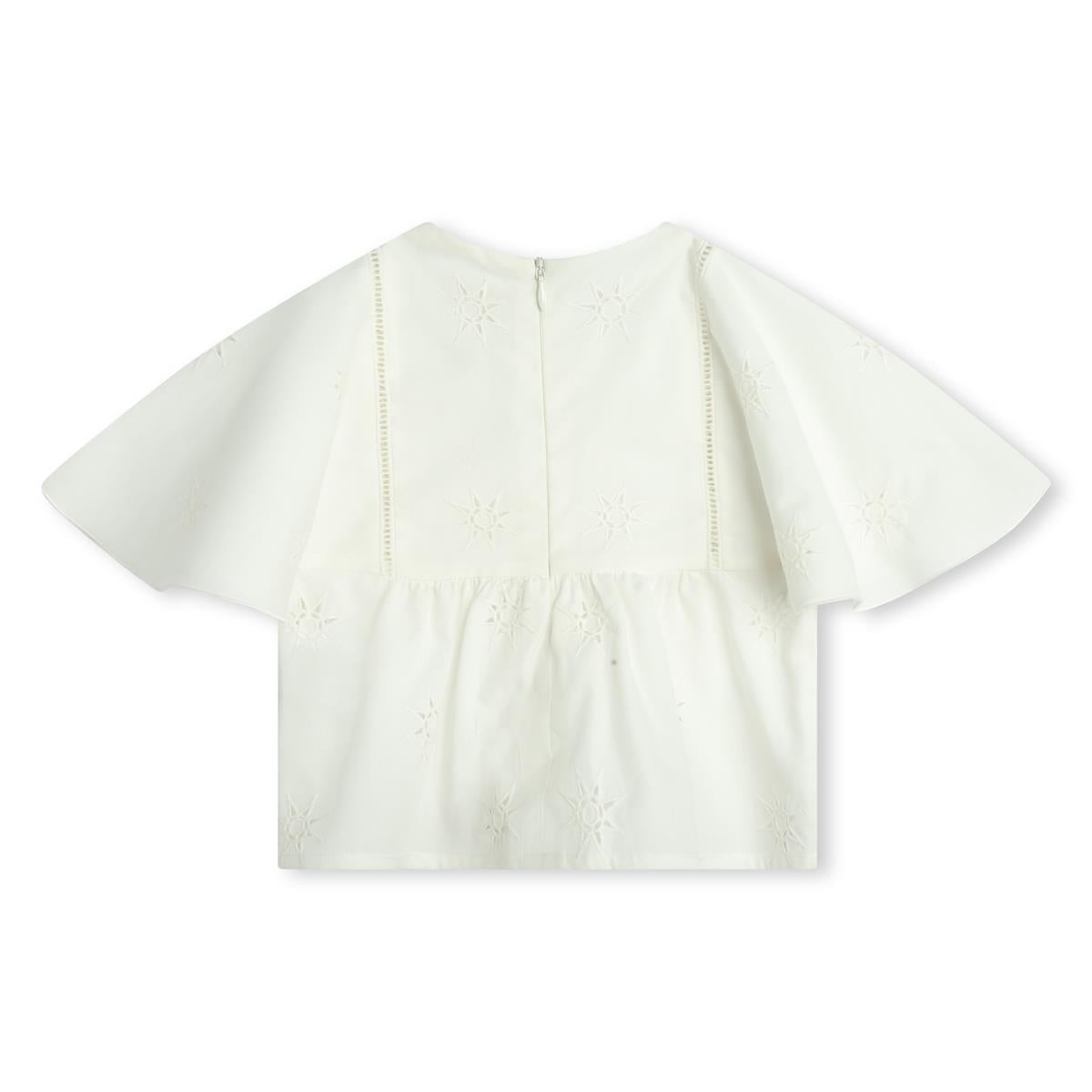 Baby Girls White Cotton Top