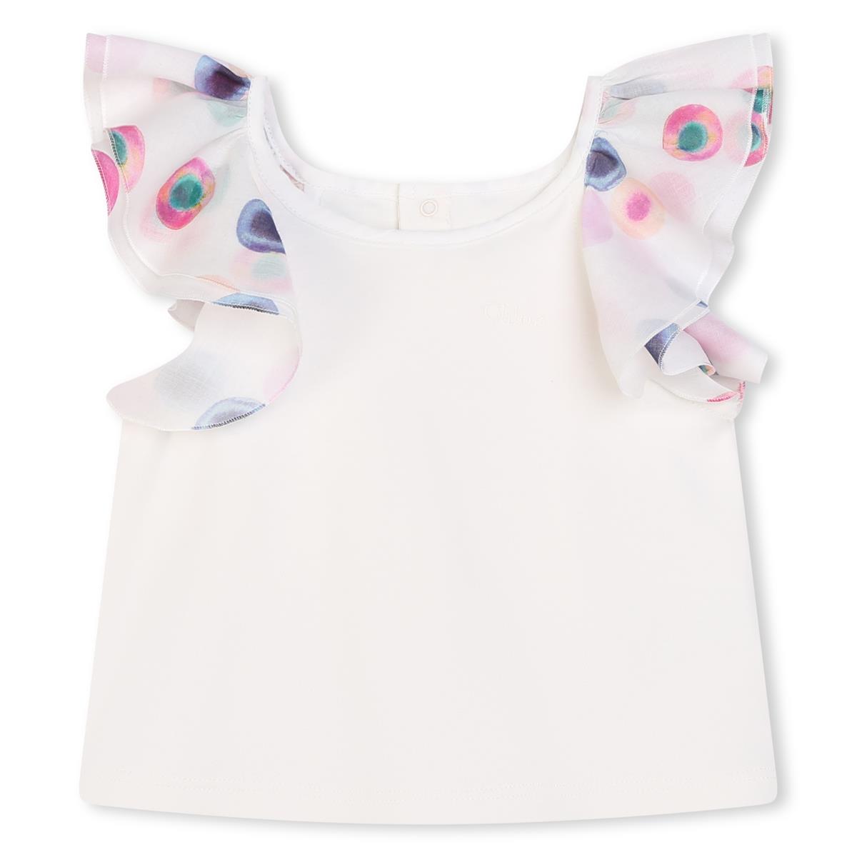 Baby Girls White Cotton Top
