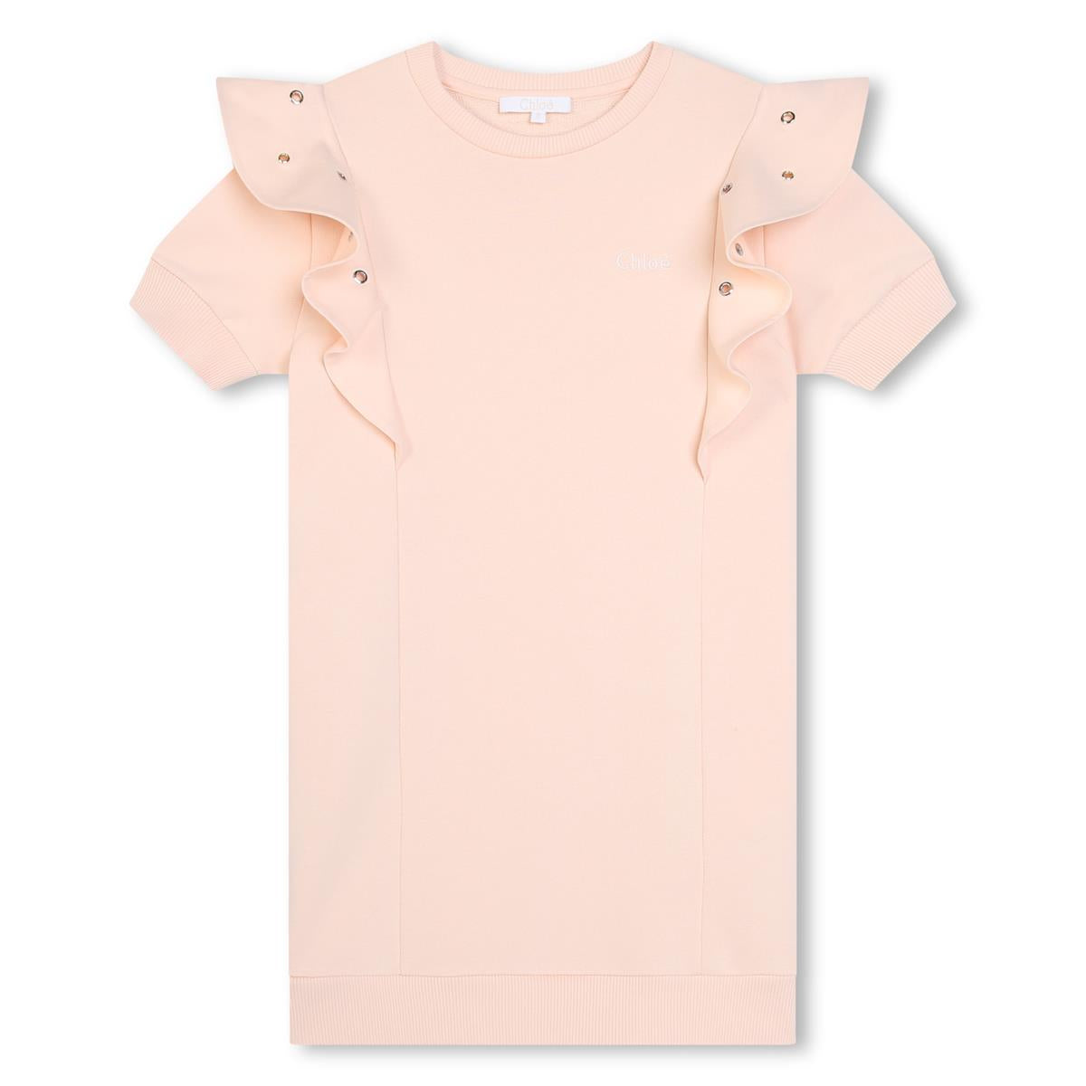 Girls Light Pink Cotton Dress