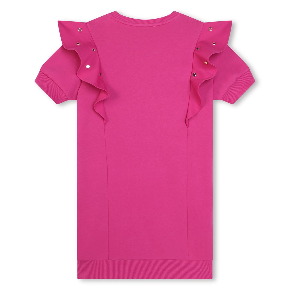 Girls Fuchsia Cotton Dress